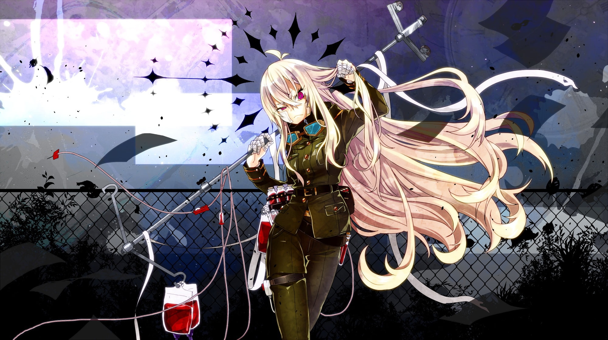 Utau, dropper, girl, anime, 1080P, HD Wallpaper