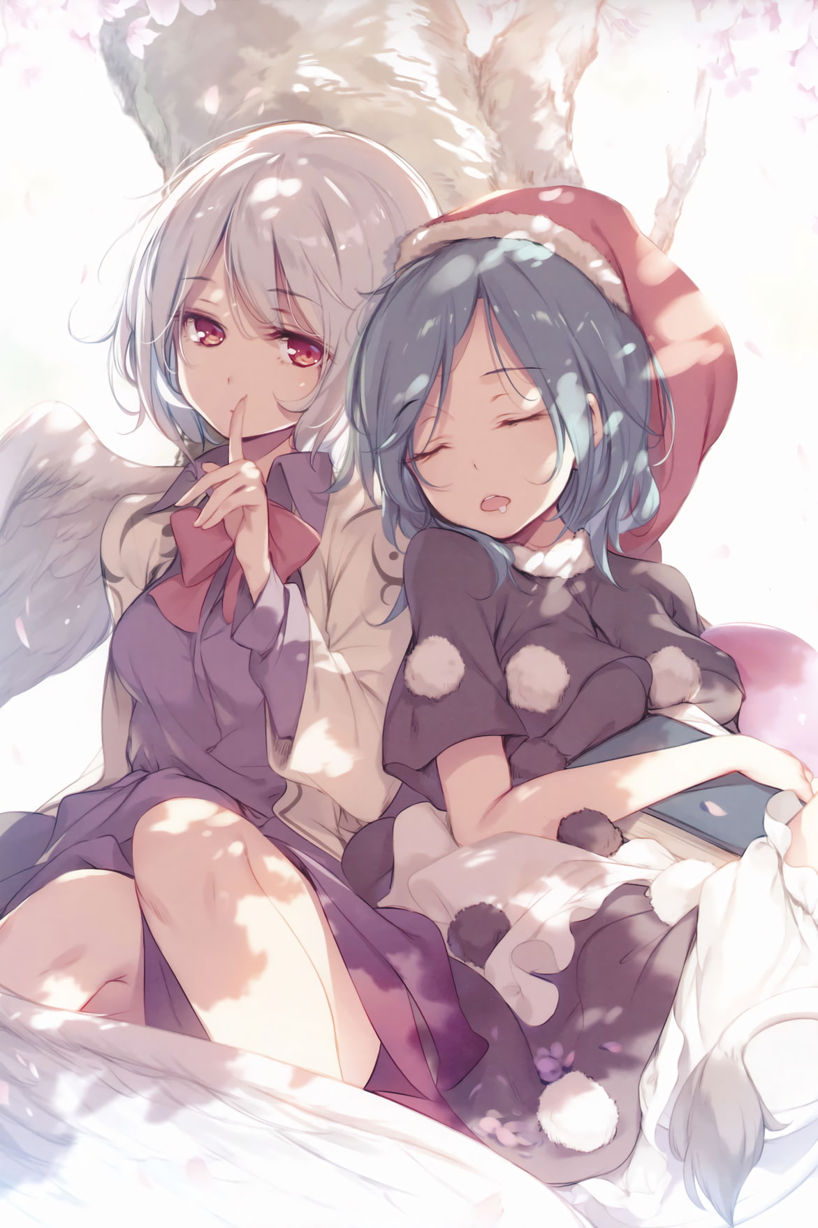 nature, happiness, innocence, offspring, young, people, bed, holiday, lifestyles, positive emotion, anime girls, togetherness, sleeping, adult, indoors, Phone HD Wallpaper