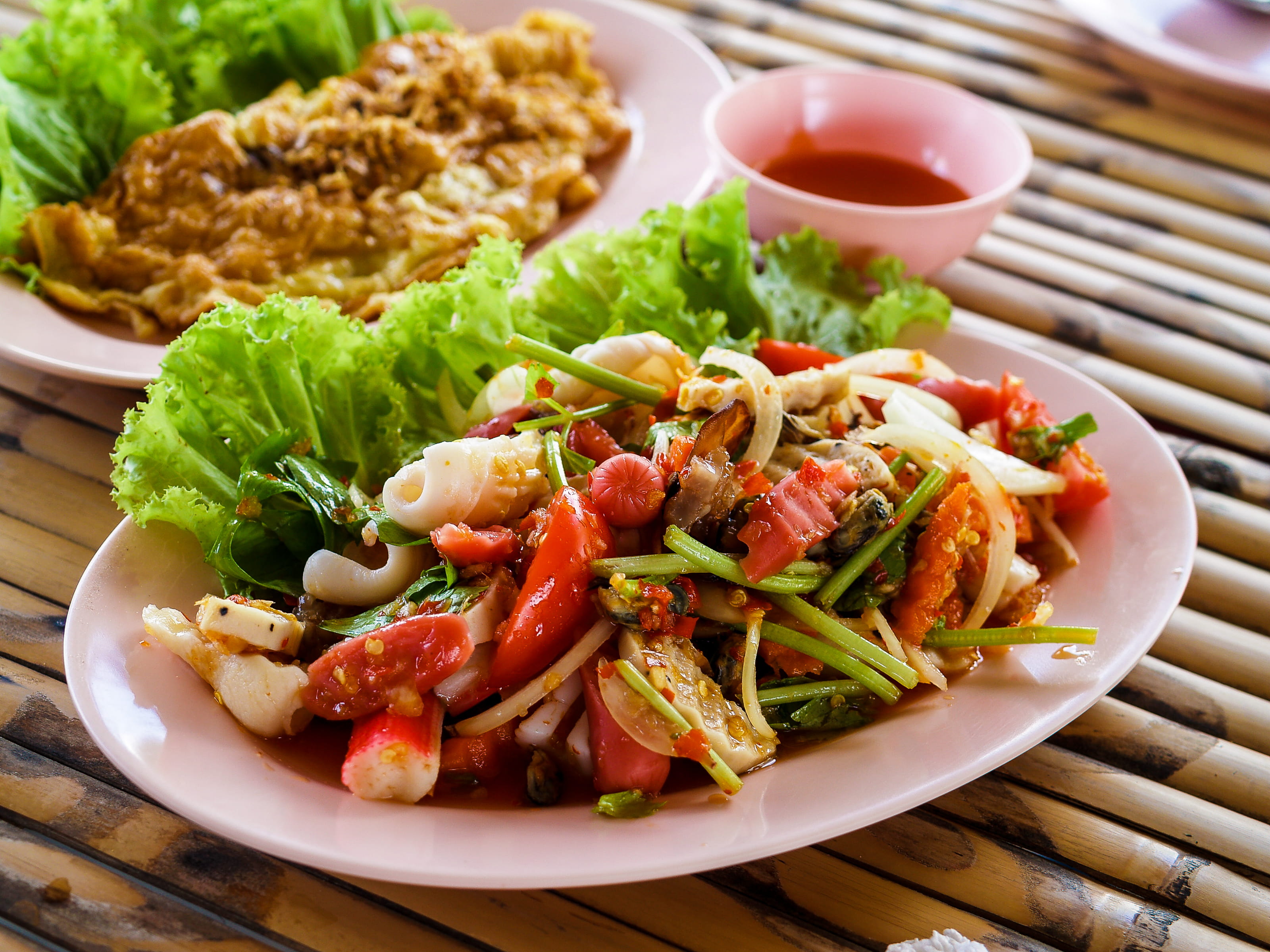 vegetable, meal, indoors, eat, place mat, crockery, tray, seafood, wellbeing, lunch, healthy, delicious, nutrition, fresh, food, fried, garnish, cooked, HD Wallpaper
