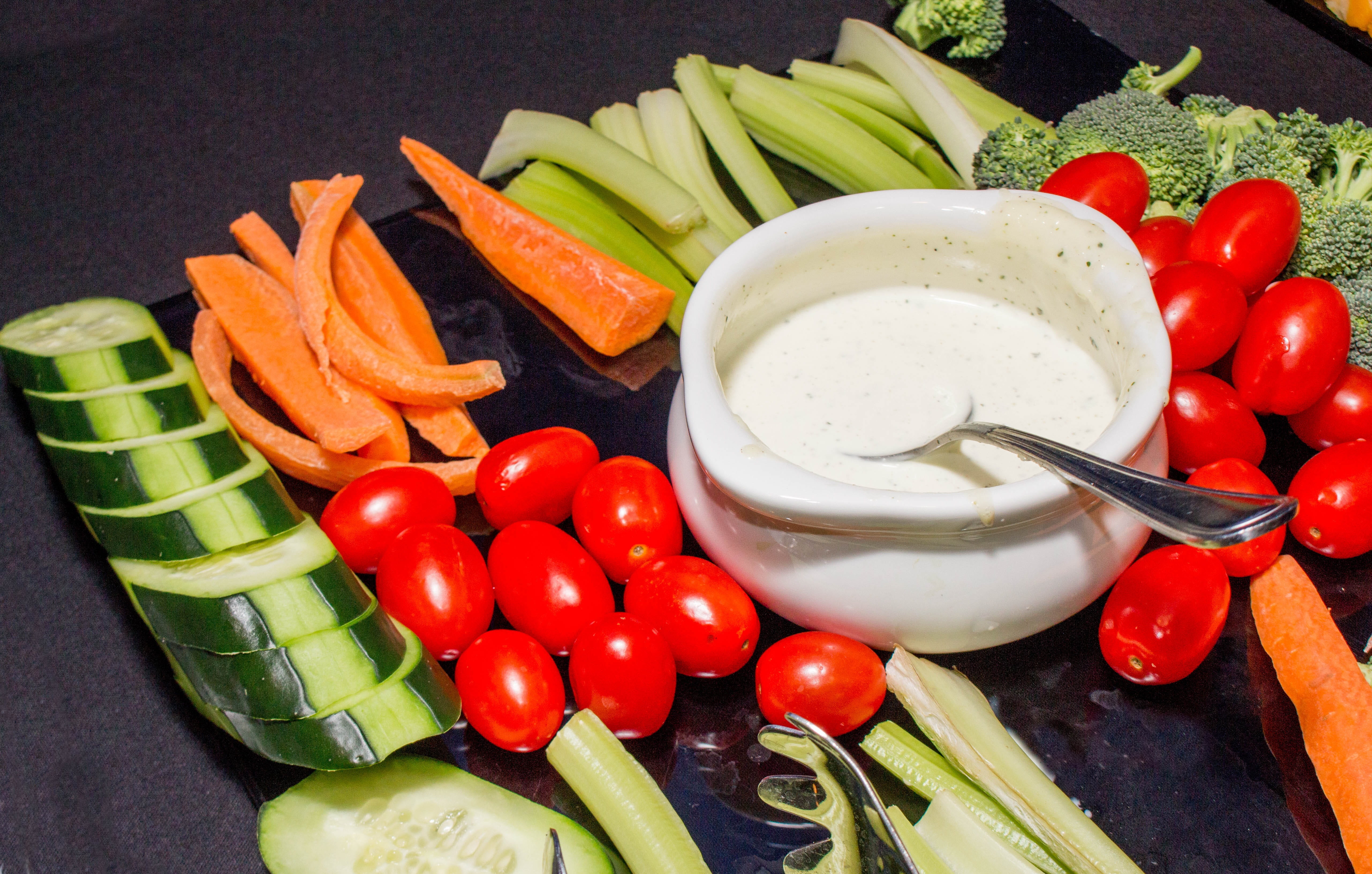 5K, carrot, food, red, choice, bowl, healthy eating, cherry tomato, tomato, healthy, freshness, still life, fruit, wellbeing, dip, cucumber, celery, meal, HD Wallpaper