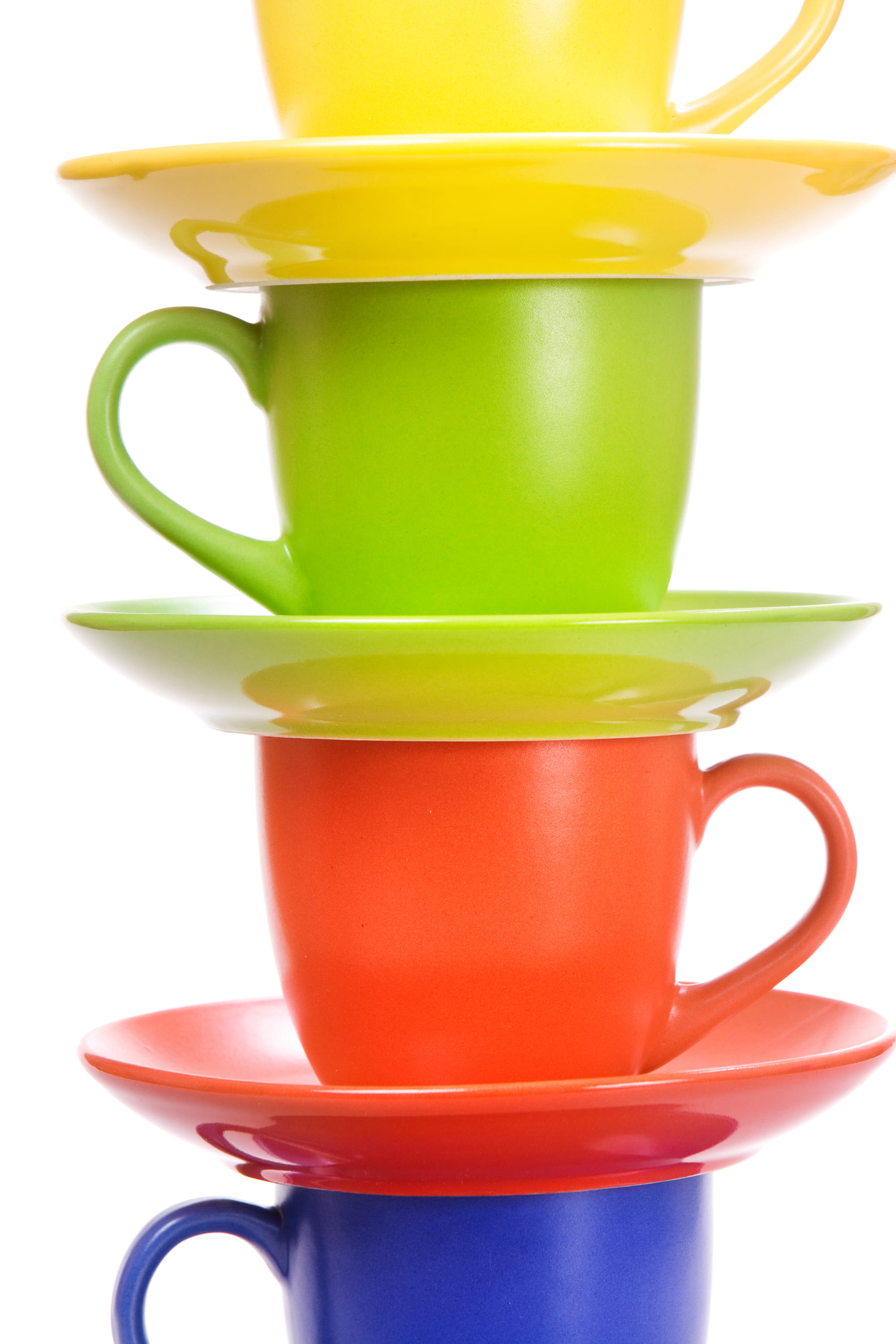 cups, isolated, plate, refreshment, coffee - drink, colorful, ceramic, close-up, single, food, crockery, cup, coffee, empty, green color, indoors, bright, Phone HD Wallpaper