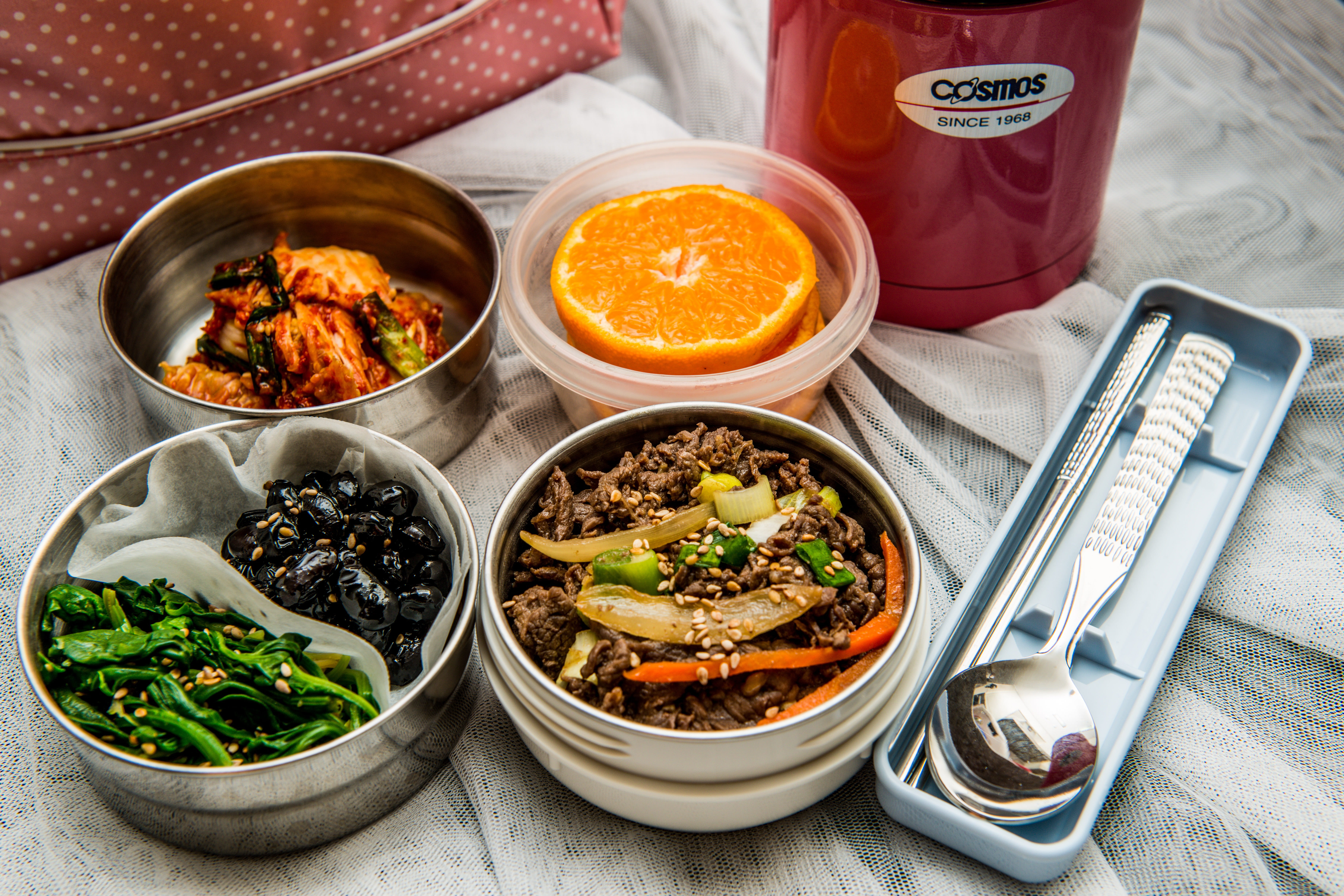 korean, meal, healthy eating, 5K, italian food, eating utensil, lunch dishes, indoors, ready-to-eat, lunch box, no people, vegetarian food, crockery, still life, HD Wallpaper