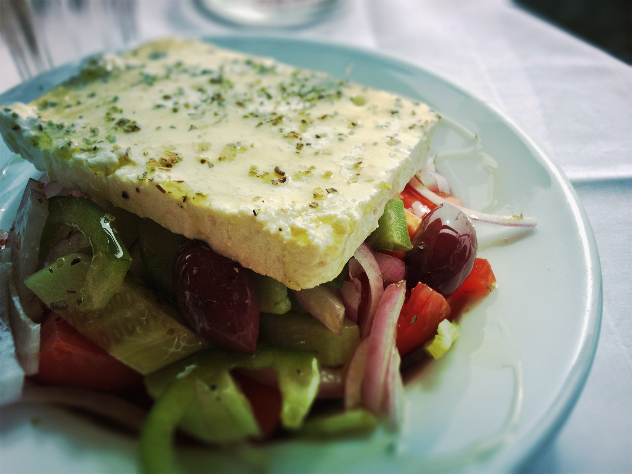 vegetable, delicious, close-up, serving size, greek food, cuisine, vegetarian, oil, onion, 1080P, cucumber, wellbeing, healthy eating, mediterranean, meal, HD Wallpaper