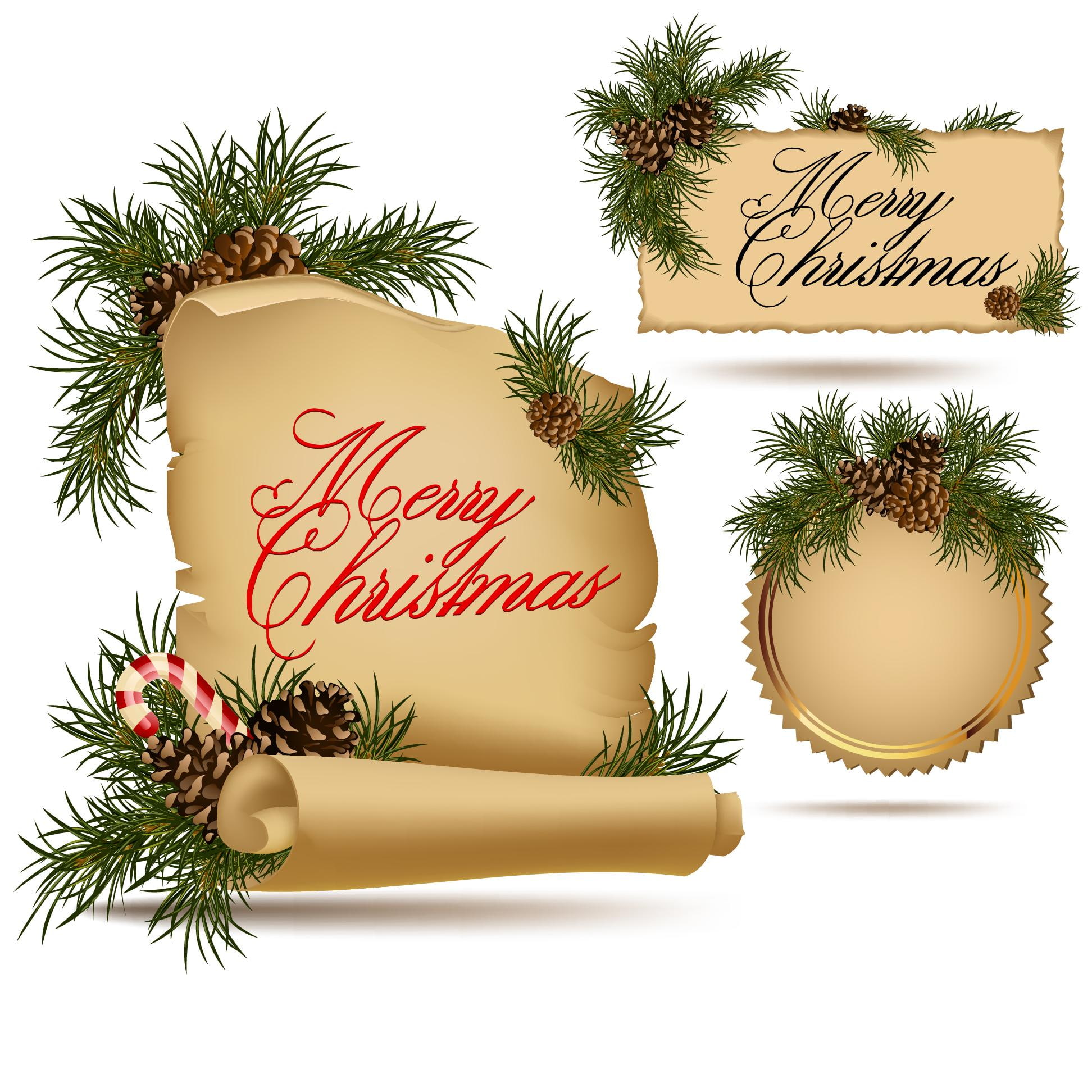 merry christmas, decor, merry, christmas, vector, 1080P, wall, scroll, Phone HD Wallpaper
