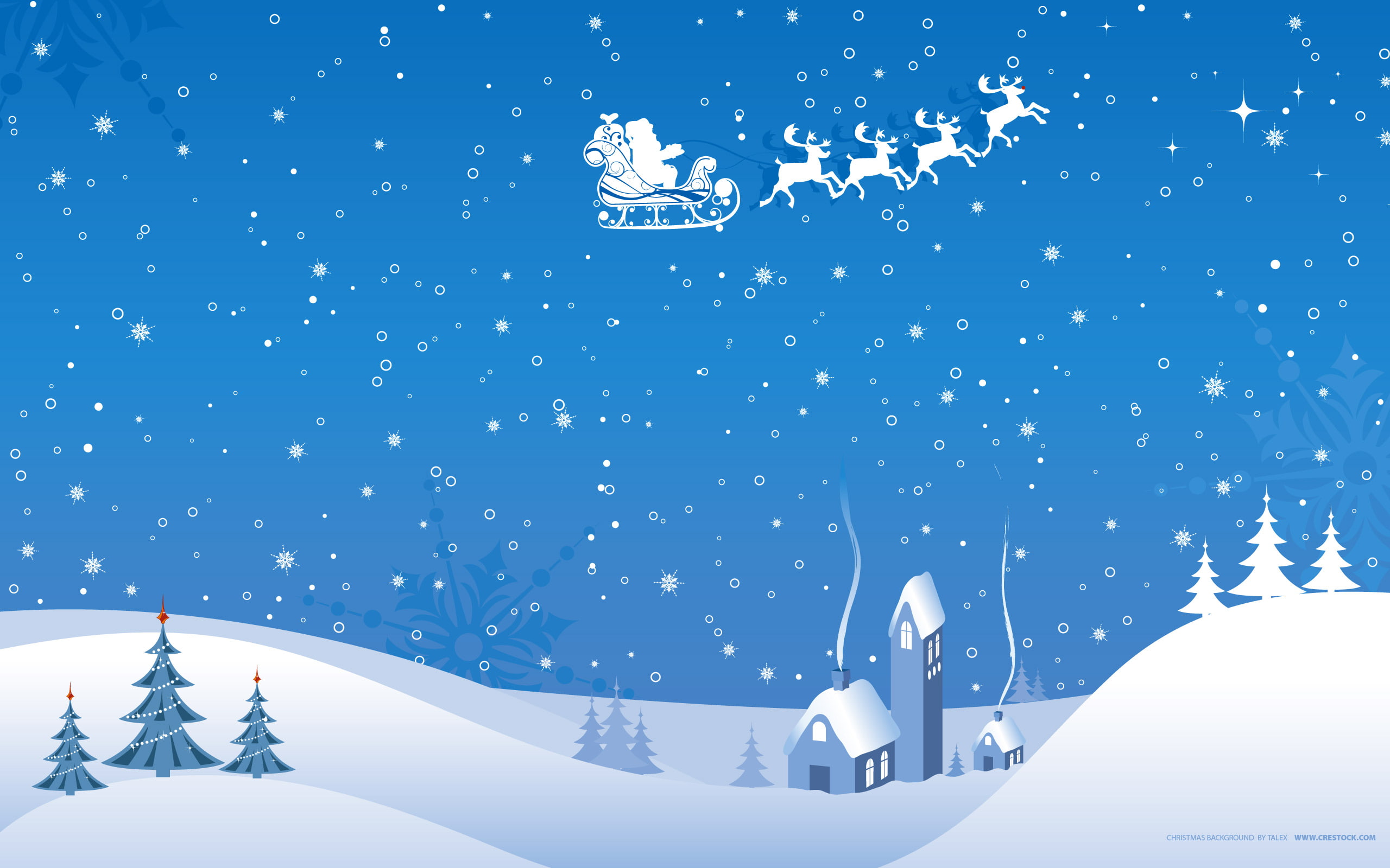illustration, house, blue, vector, christmas, snow, covered, white, winter, 2K, HD Wallpaper