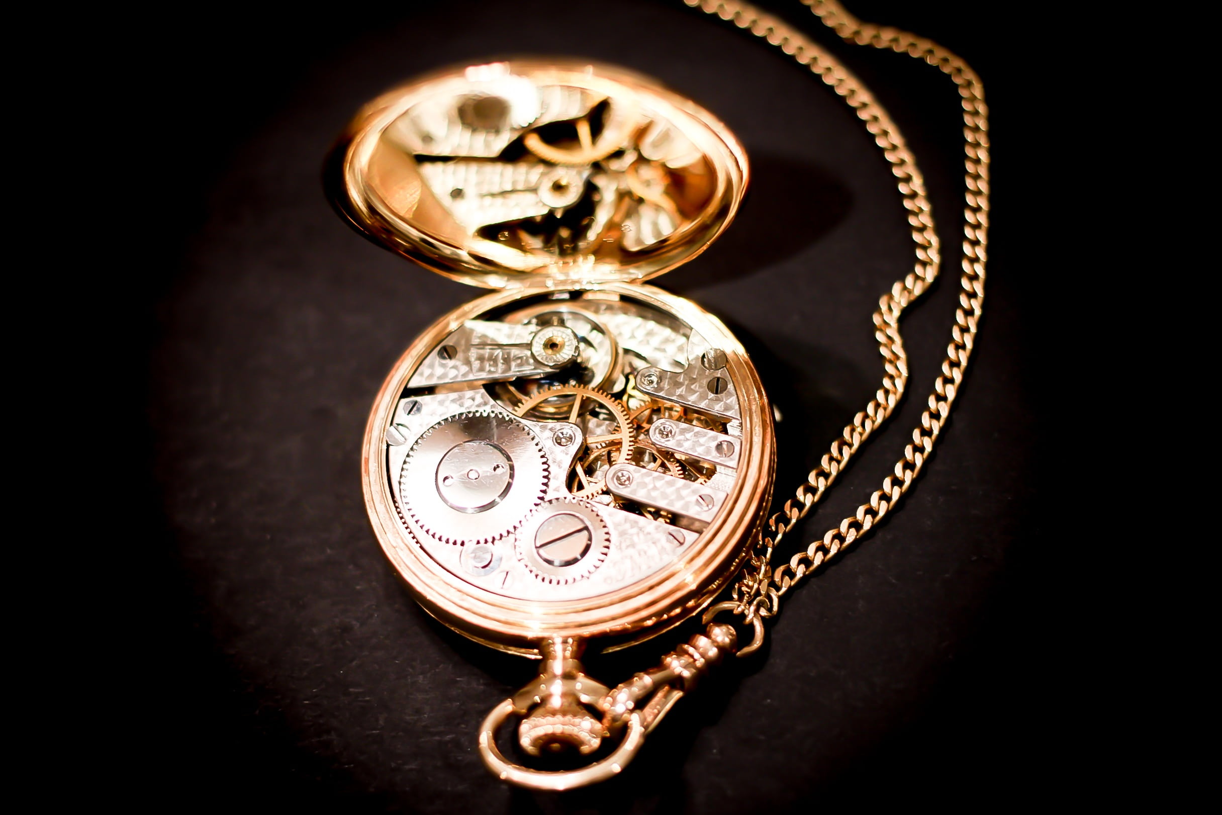gold colored, minute hand, clockworks, timepiece, instrument of time, pocket, ornate, clock, colored, time, accessory, watch, 1080P, personal accessory, HD Wallpaper