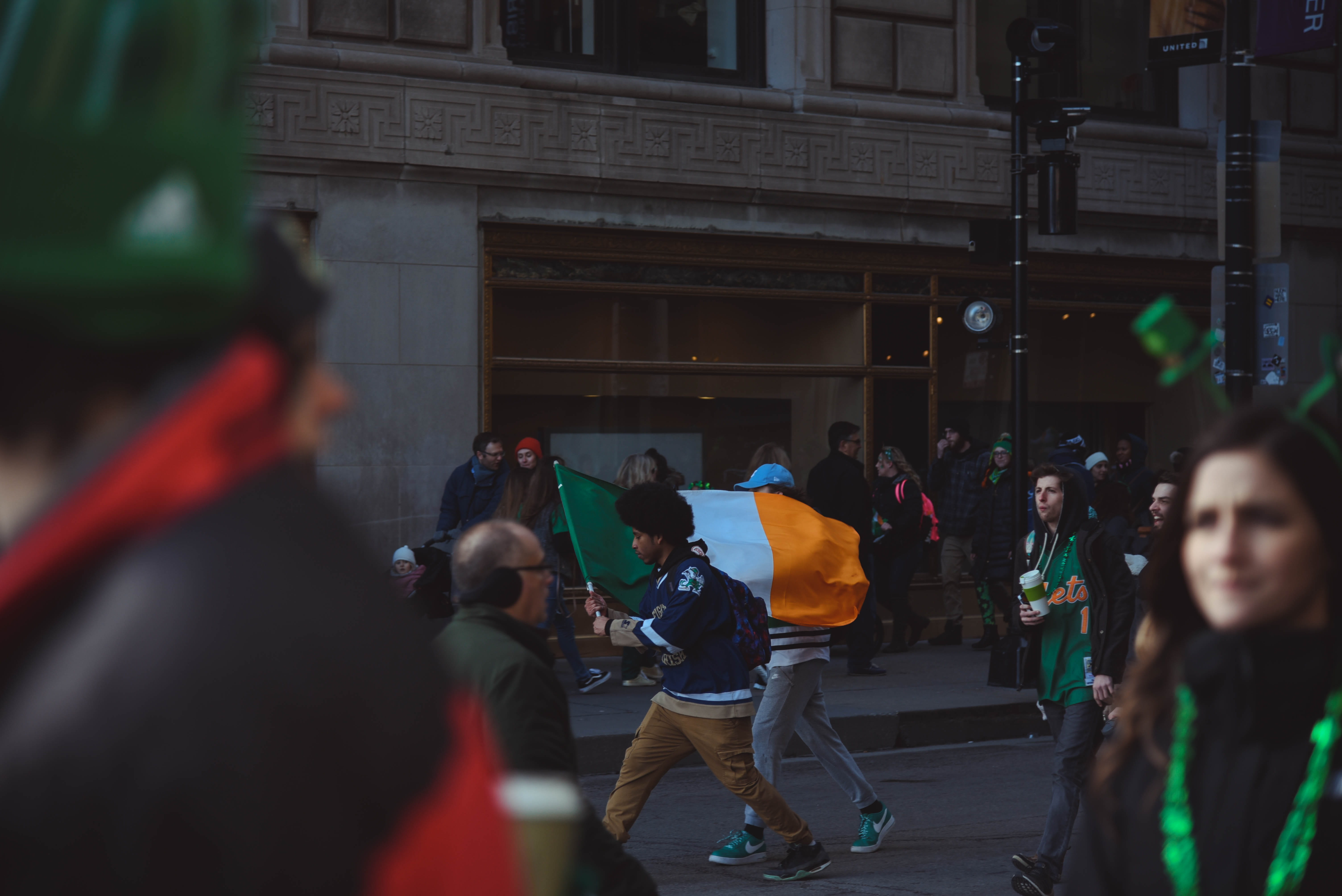 leisure activity, group of people, lifestyles, happy, outdoors, building exterior, gray, architecture, group, st. patricks day, st patricks day, green, HD Wallpaper