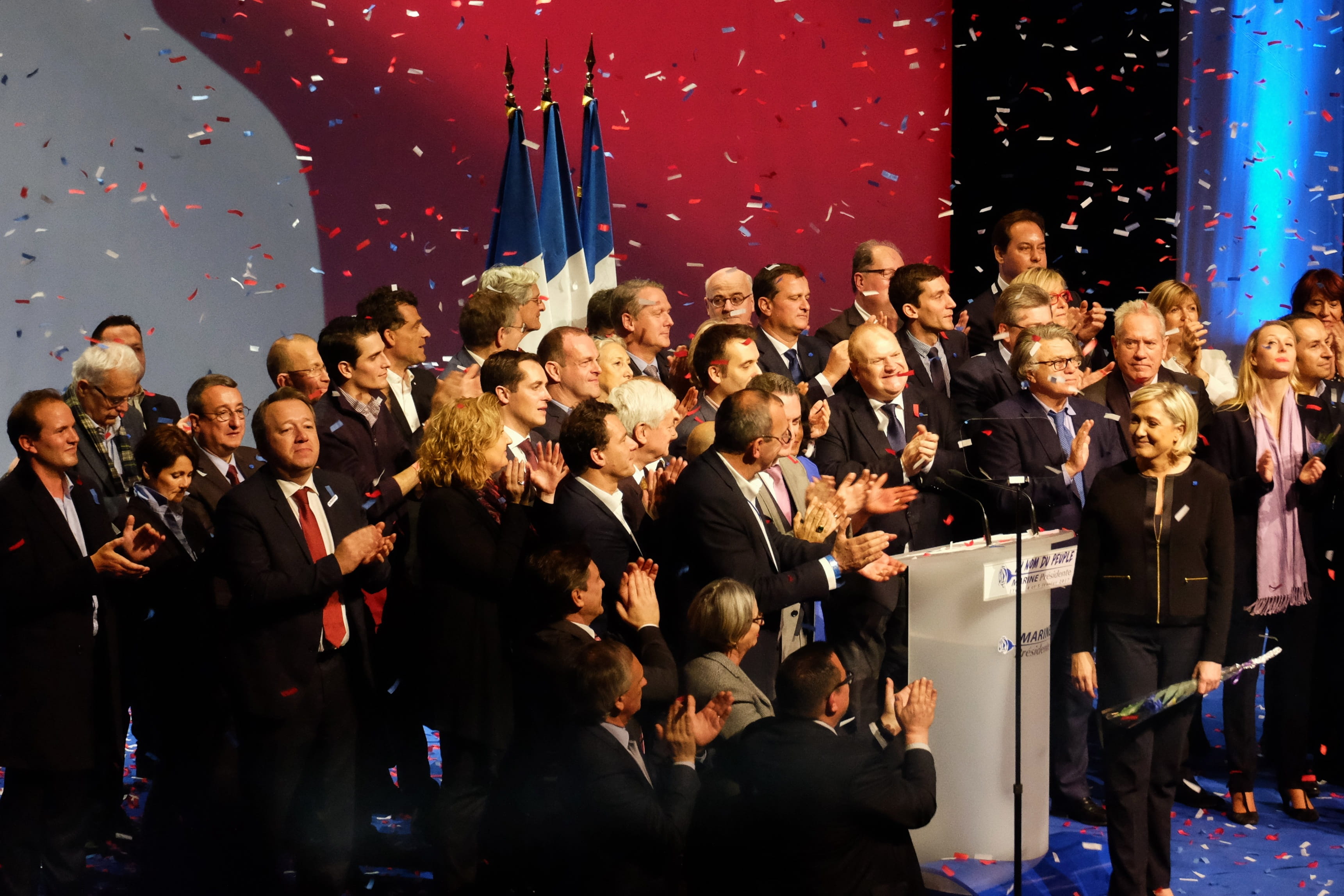 elections, large group of people, marion, policy, women, celebration, men, marine, business, young men, arts culture and entertainment, indoors, sébastien chénu, HD Wallpaper