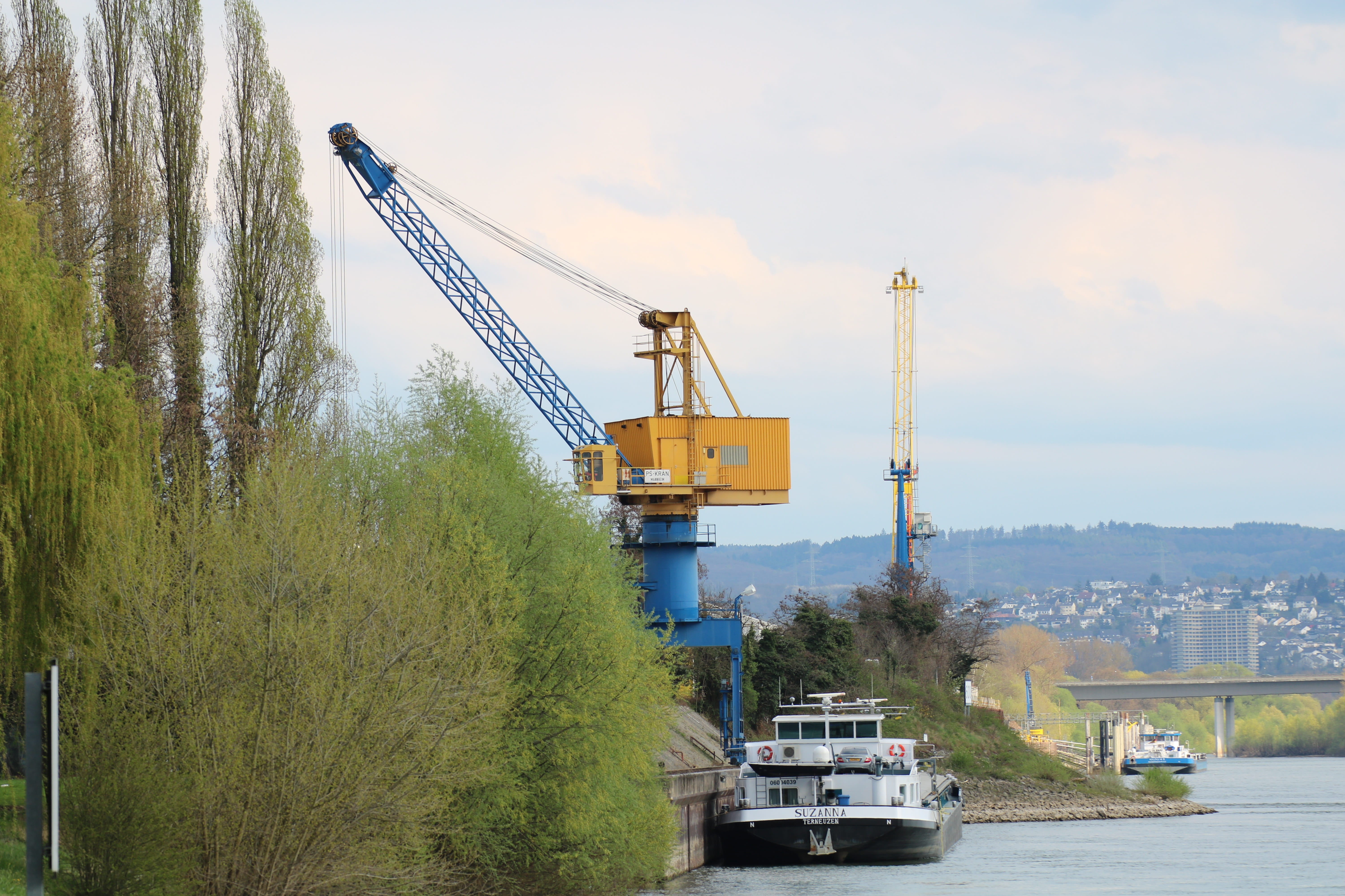 outdoors, port, machinery, freight transportation, nature, nautical vessel, business, Engers, no people, industry, 5K, crane - construction machinery, HD Wallpaper
