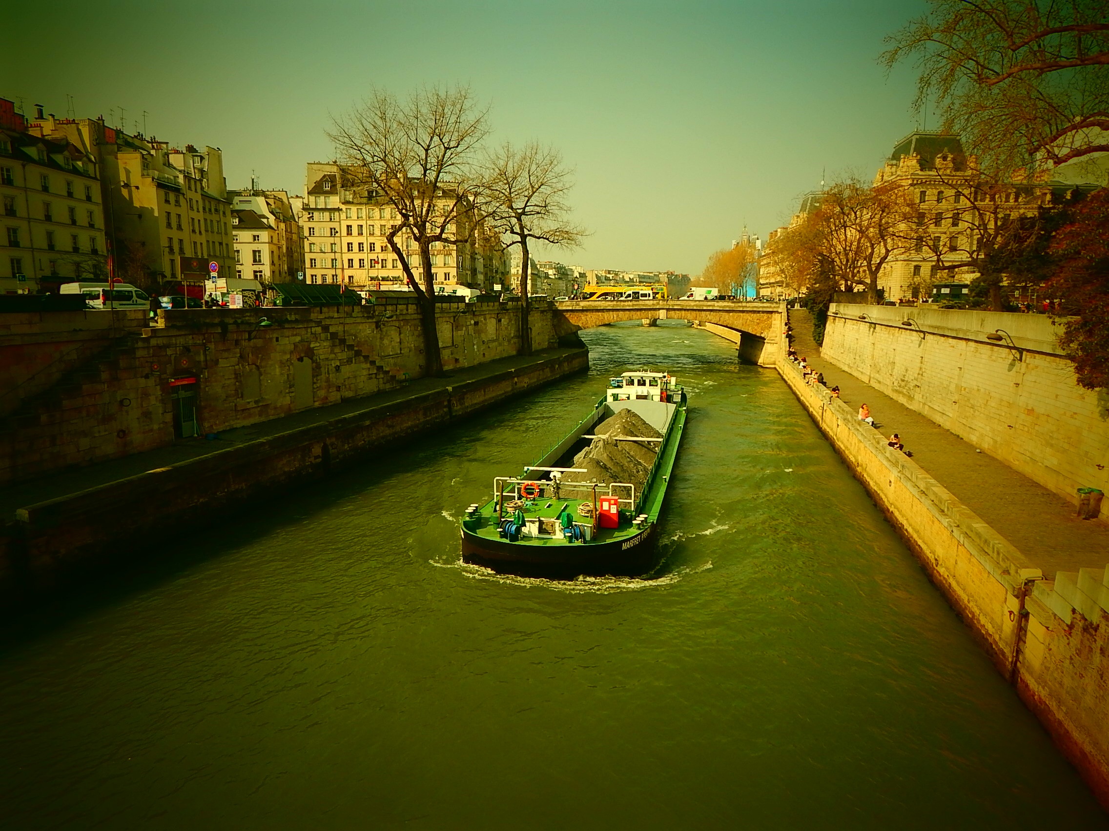 built structure, architecture, waterfront, mode of transportation, france, river, paris, its, plant, 1080P, water, frachtschiff, passenger craft, craft, HD Wallpaper