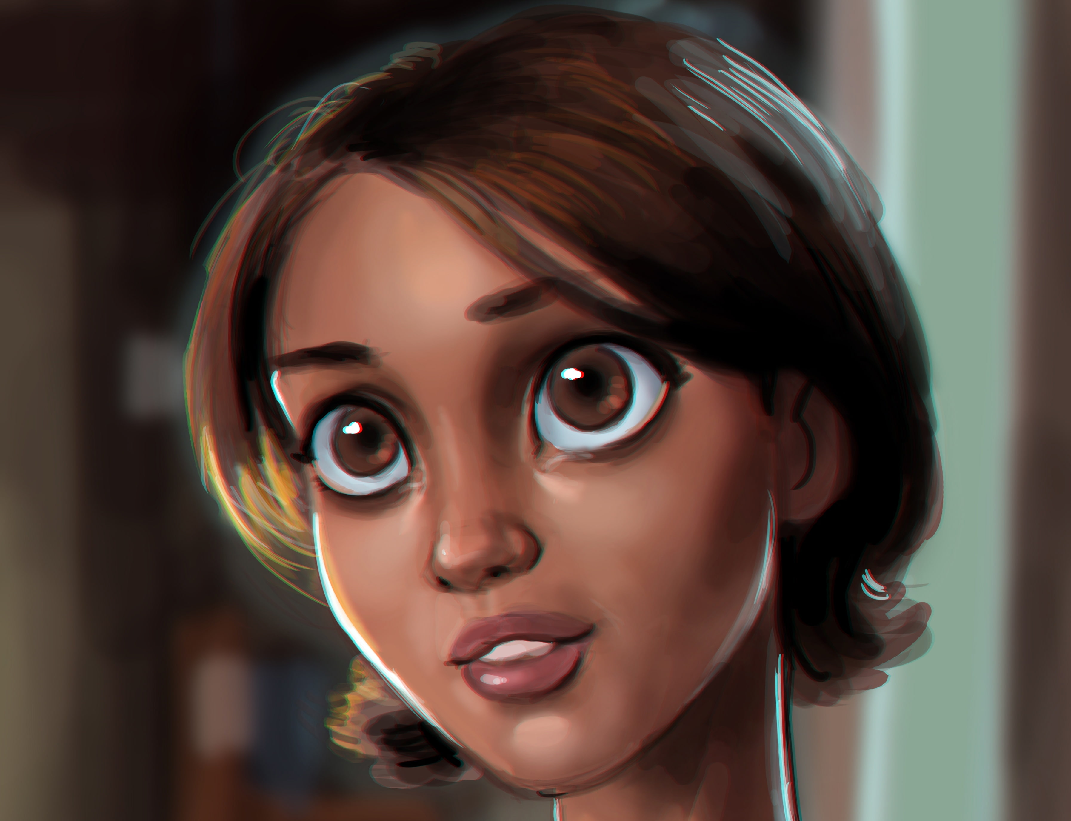 beauty, Jessica Alba, Idle Hands, art, 2K, look, eyes, girl, hand killer, HD Wallpaper