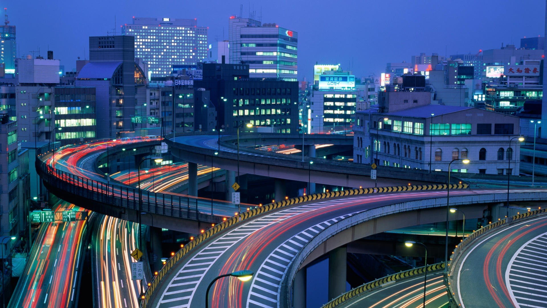 duplicate, night, travel, 1080P, japan, tokyo, HD Wallpaper