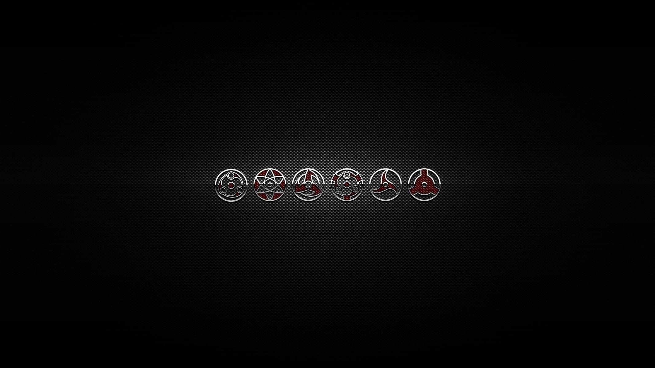 cut out, indoors, creativity, eyes, no people, close-up, naruto, Sharingan, illustration, studio shot, reflection, single object, shiny, icons, full frame, HD Wallpaper