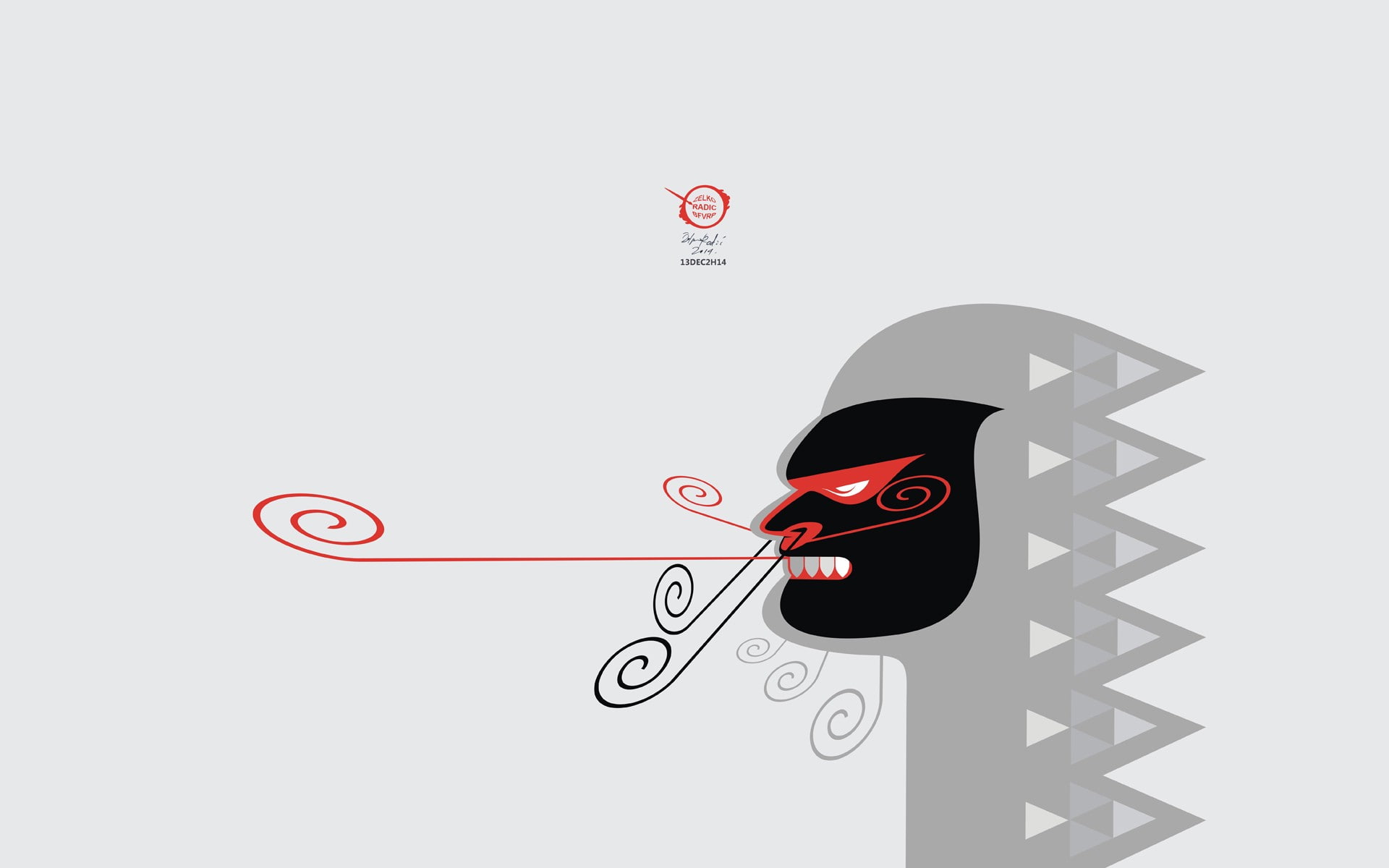 indoors, heart shape, representation, studio shot, vector, sign, fantasy art, vector art, minimalism, close-up, communication, red, 1080P, human representation, HD Wallpaper