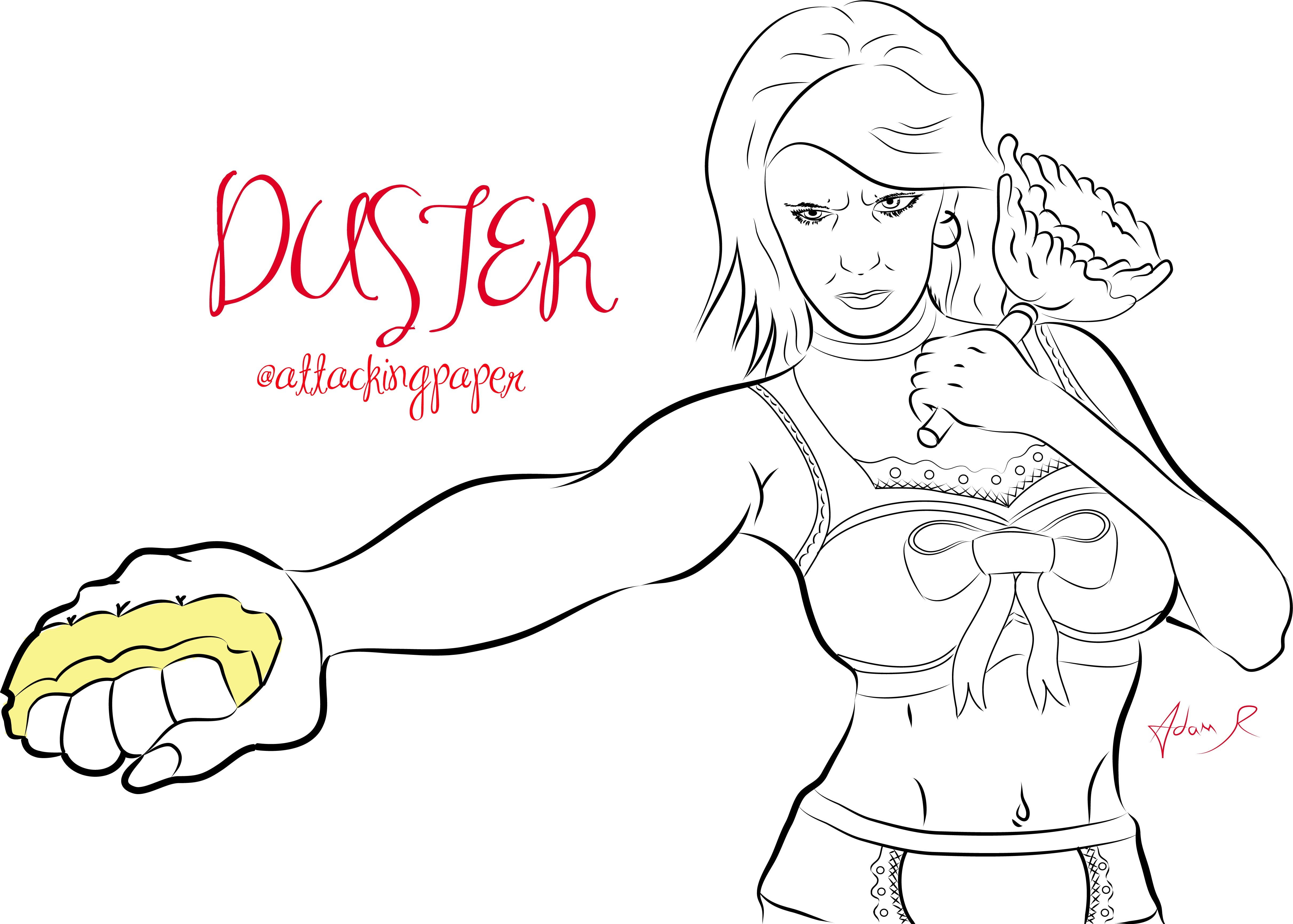 comic, style, duster, art, comics, french, knuckle, line, 4K, maids, costume, HD Wallpaper