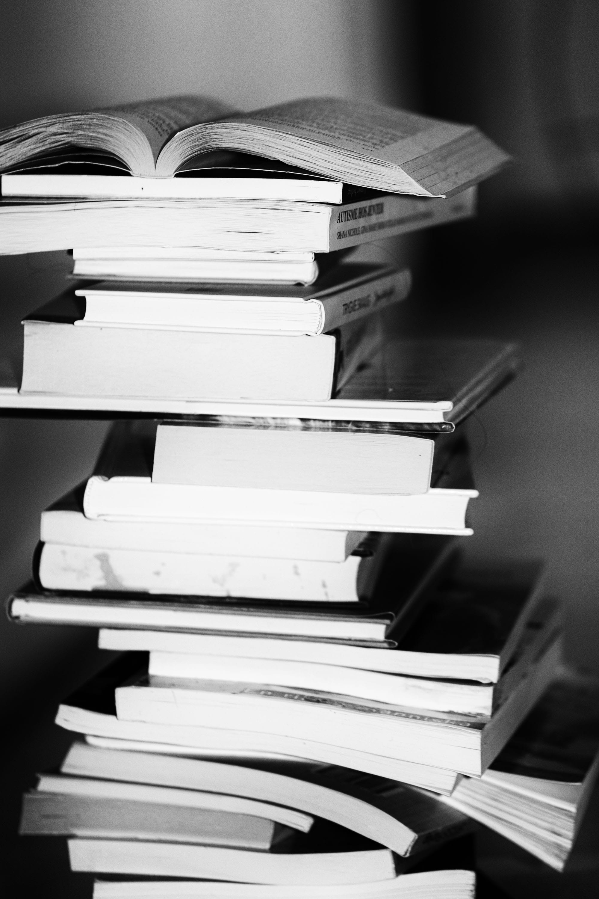 stacks, study, abundance, hardcover book, no people, close-up, studying, monochrome, expertise, research, education, focus on foreground, arrangement, publication, Phone HD Wallpaper