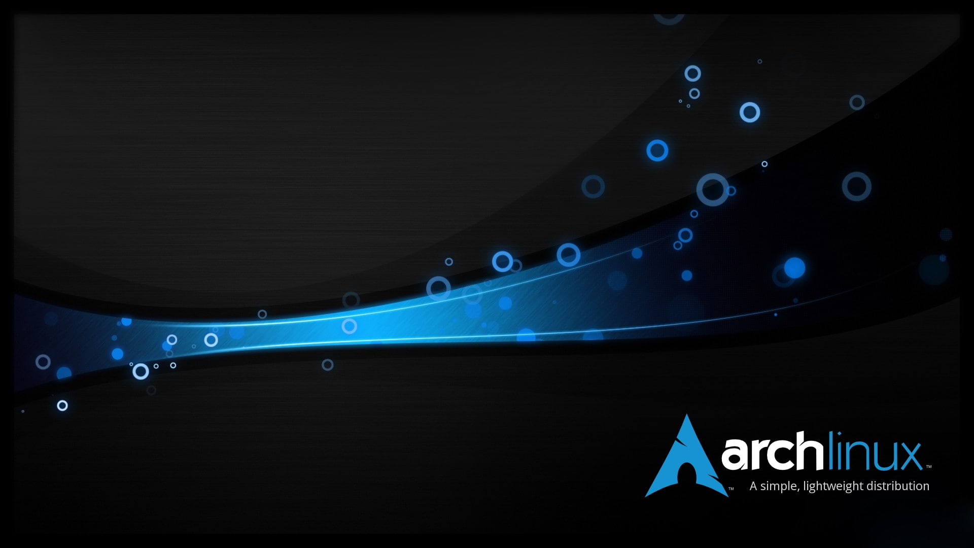 hd, 1080P, x, technology, art, arch, Blue, linux, Black, dark, HD Wallpaper