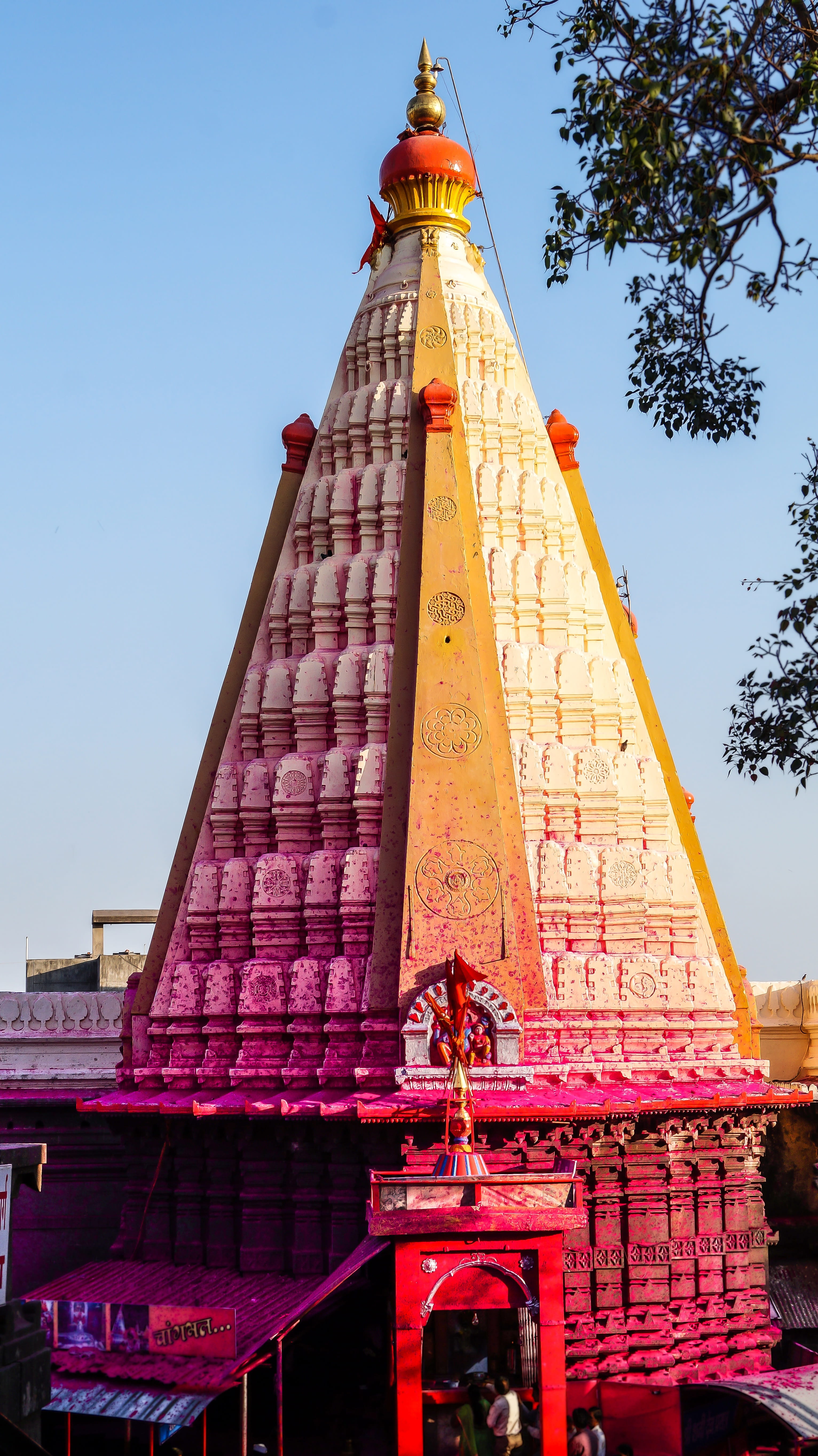 clear sky, hindu, building exterior, built structure, god, temple, building, outdoors, travel destinations, place of worship, travel, day, belief, no people, Phone HD Wallpaper