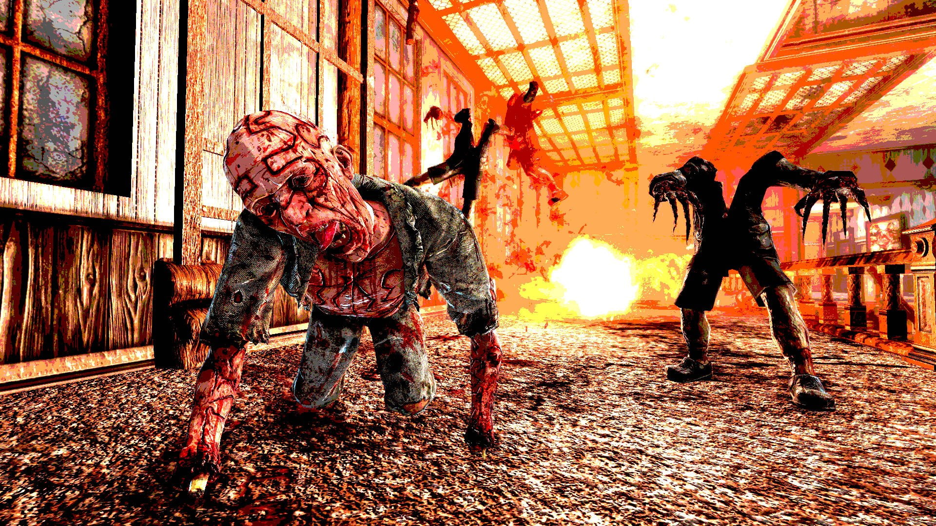 shooter, painkiller, 1080P, action, dark, horror, HD Wallpaper