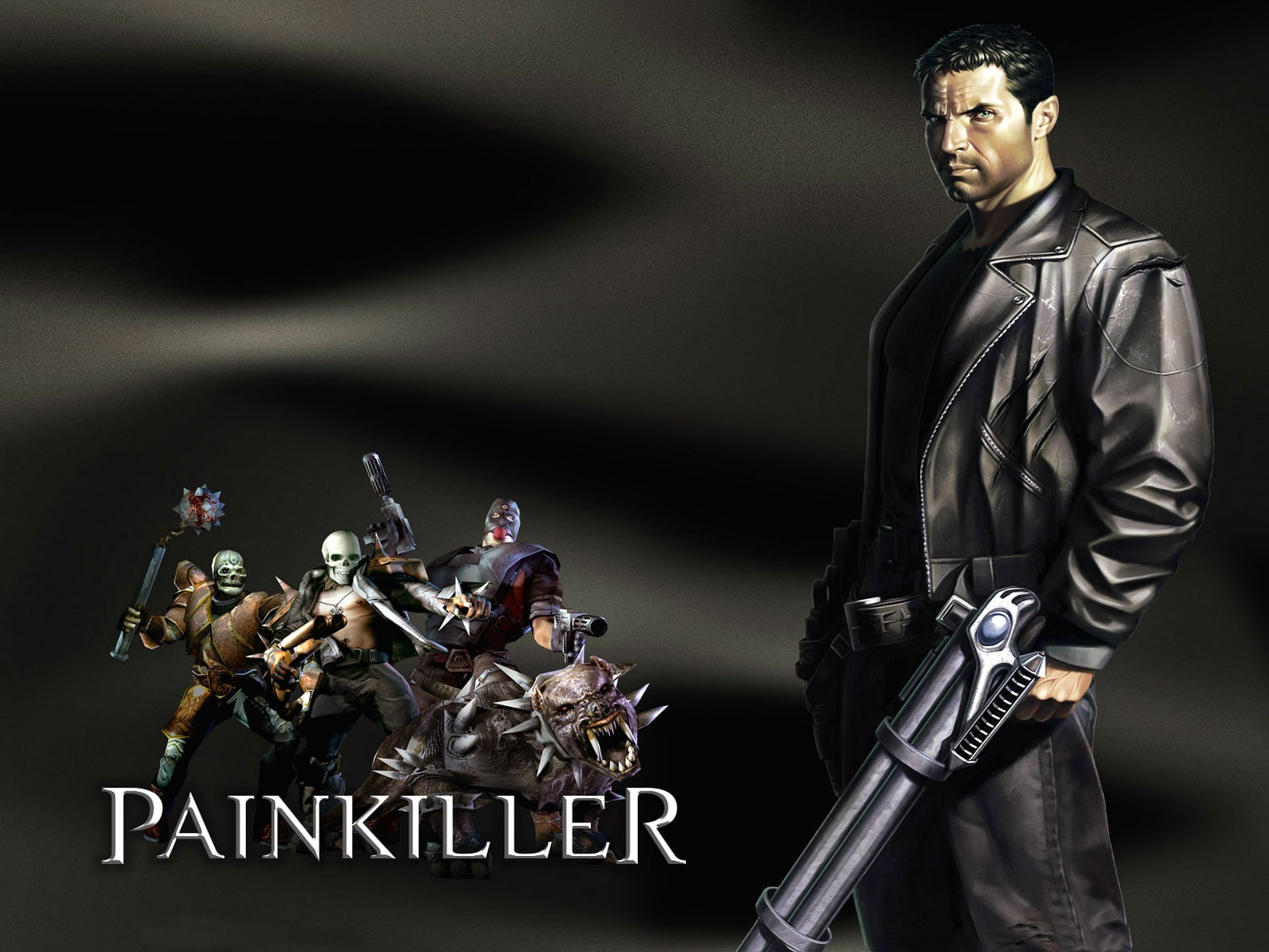dark, horror, shooter, action, 1080P, painkiller, HD Wallpaper