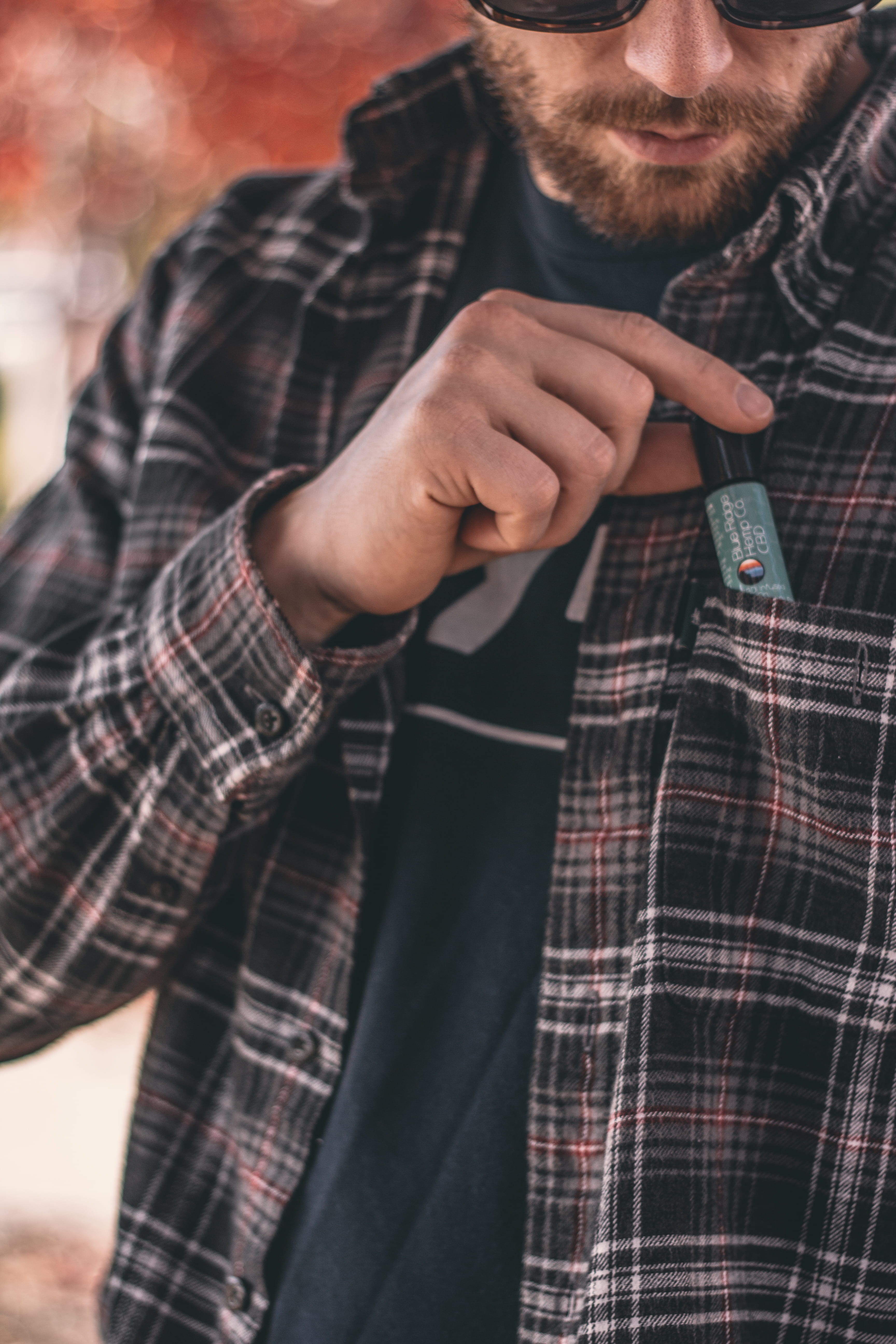 model, sunglasses, guy, casual, front view, plaid, plaid shirt, fine-looking, product, wear, real people, fashionable, standing, casual clothing, CBD for headache, Phone HD Wallpaper