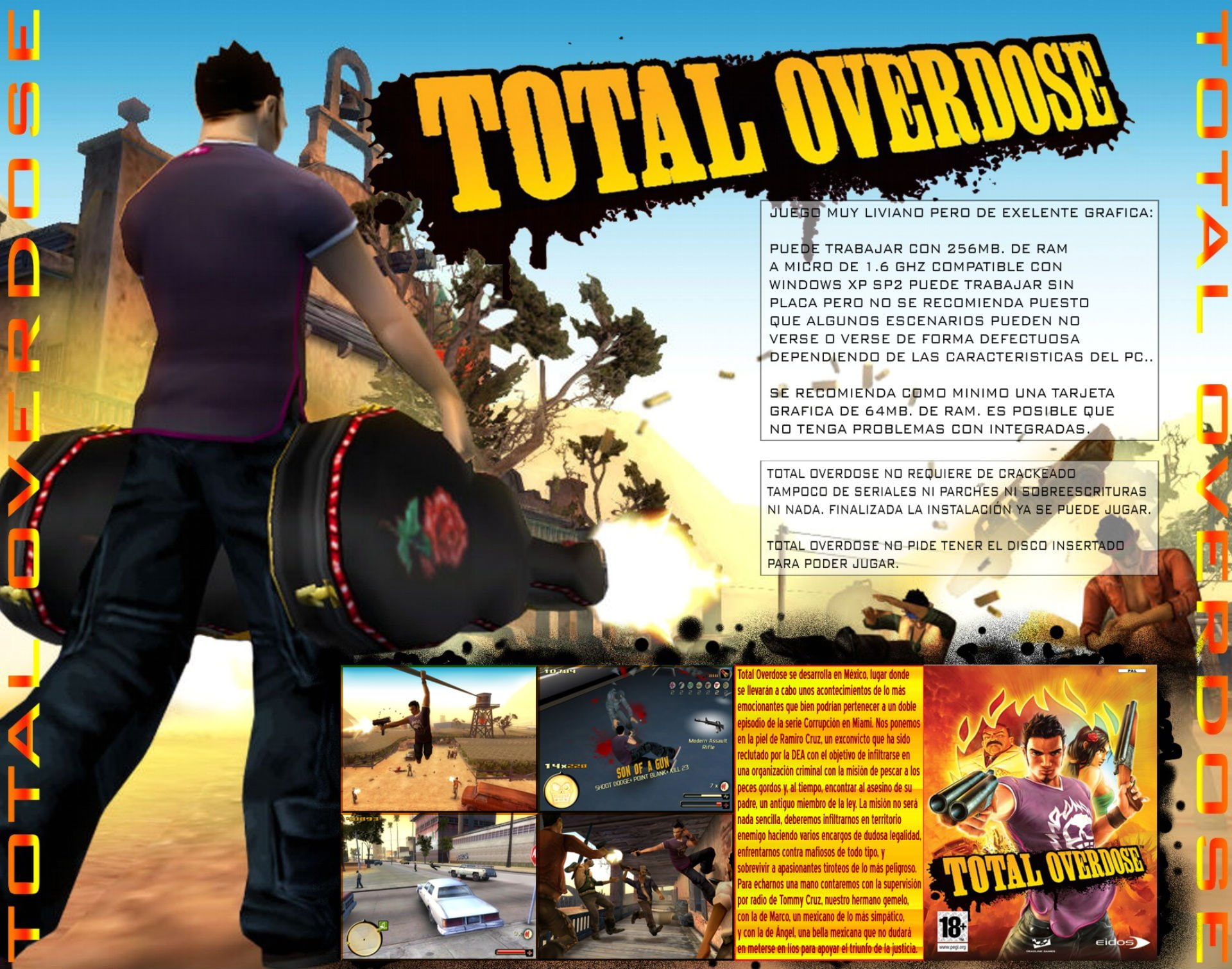 total, 1080P, overdose, adventure, shooter, action, HD Wallpaper