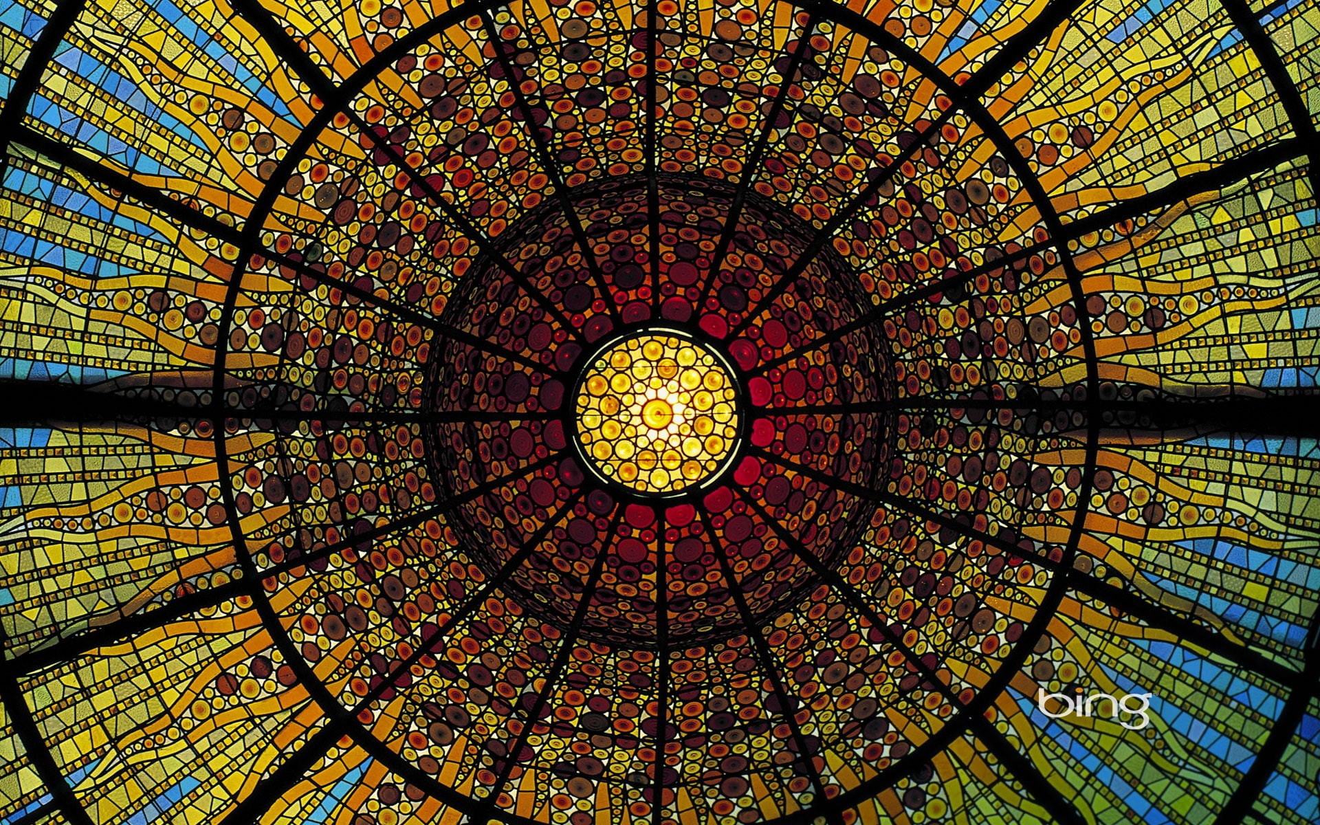 day, circle, concentric, directly below, ornate, indoors, glass, gods, place of worship, geometric shape, instructions, cupola, pattern, multi colored, HD Wallpaper