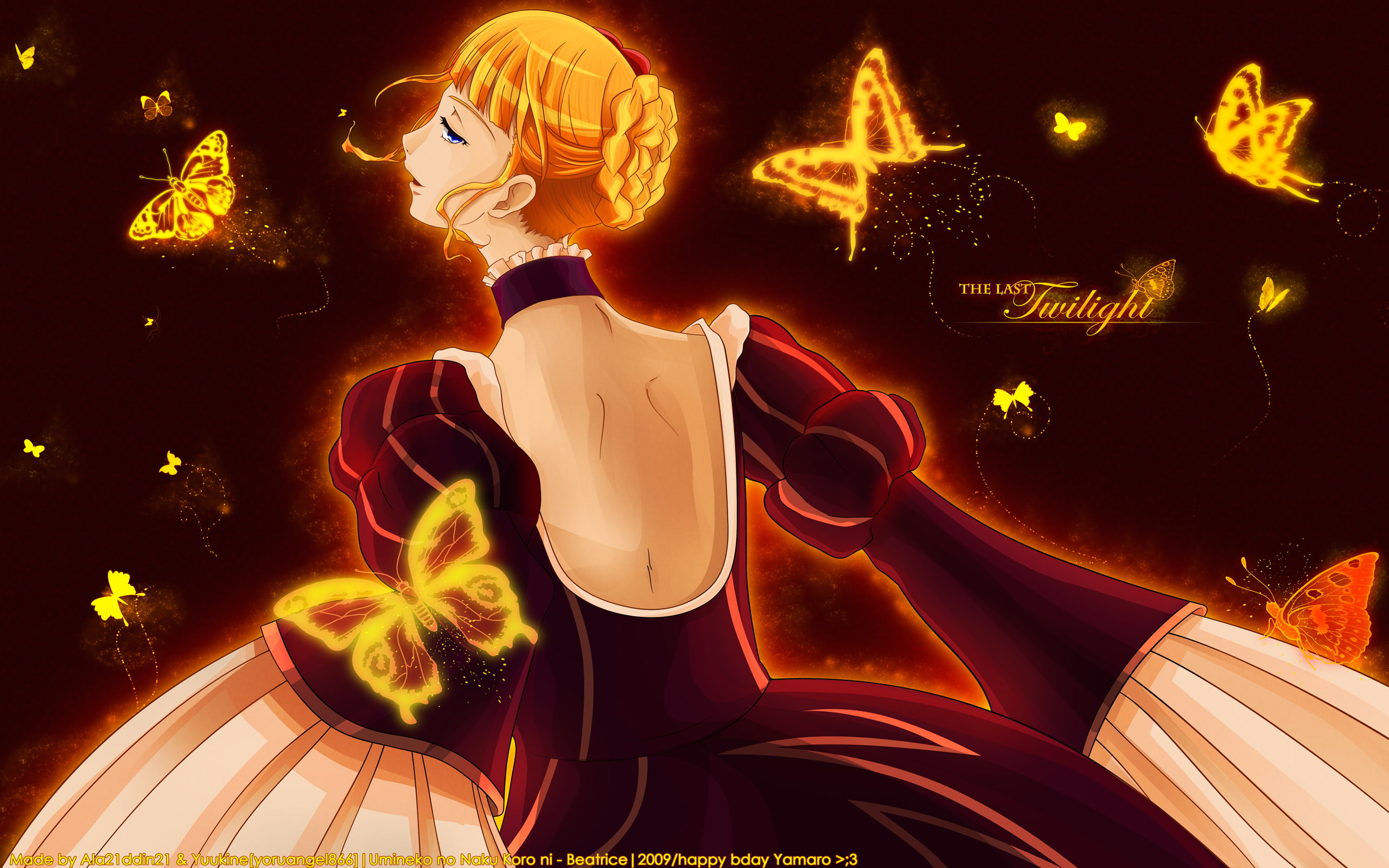 Beatrice (Umineko no Naku Koro ni), Umineko: When They Cry, 2K, Anime, HD Wallpaper