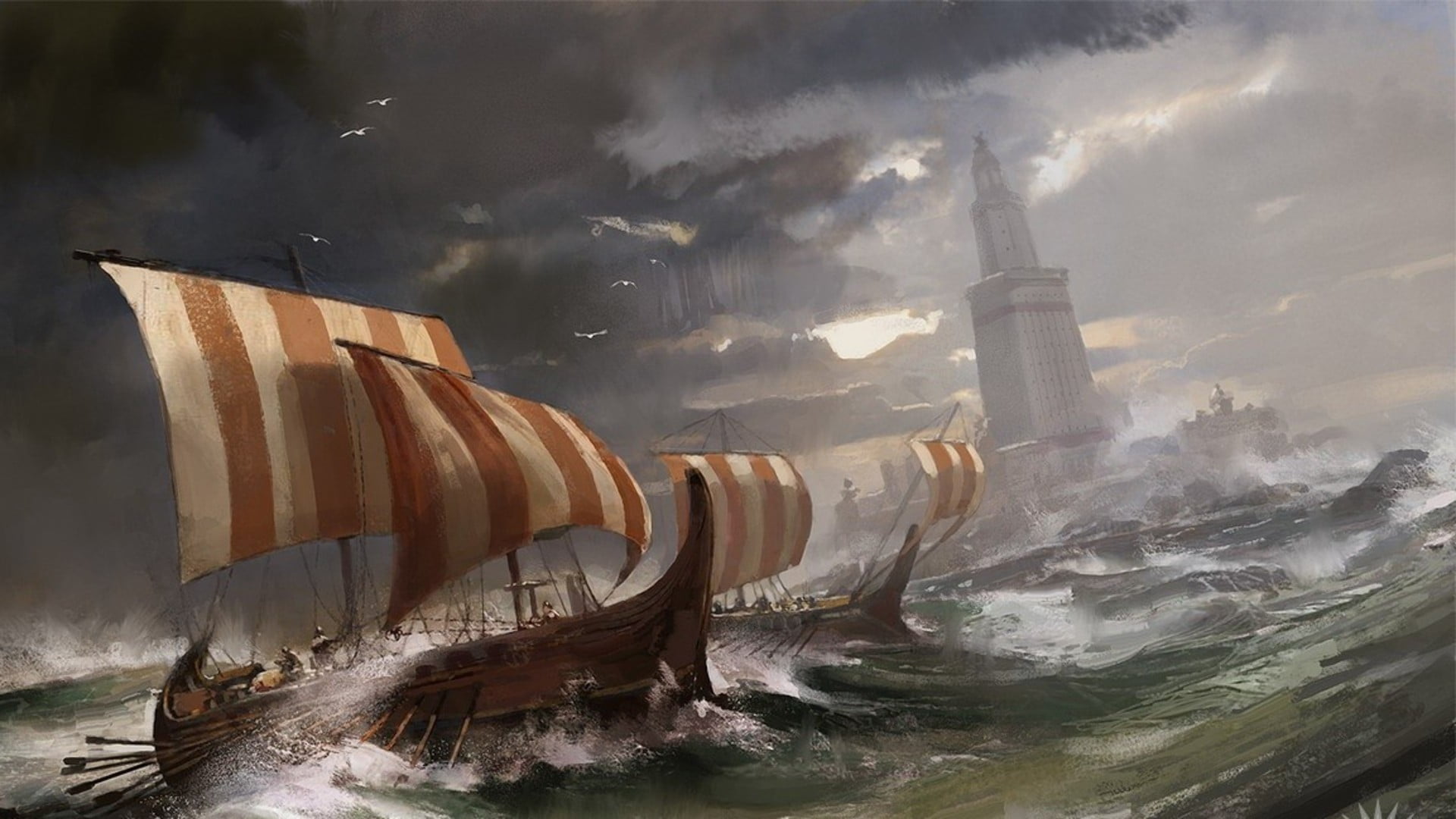 fantasy art, transportation, ship, nature, body, sailing ship, pollution, artwork, environment, sailboat, cloud - sky, environmental issues, outdoors, brown, HD Wallpaper