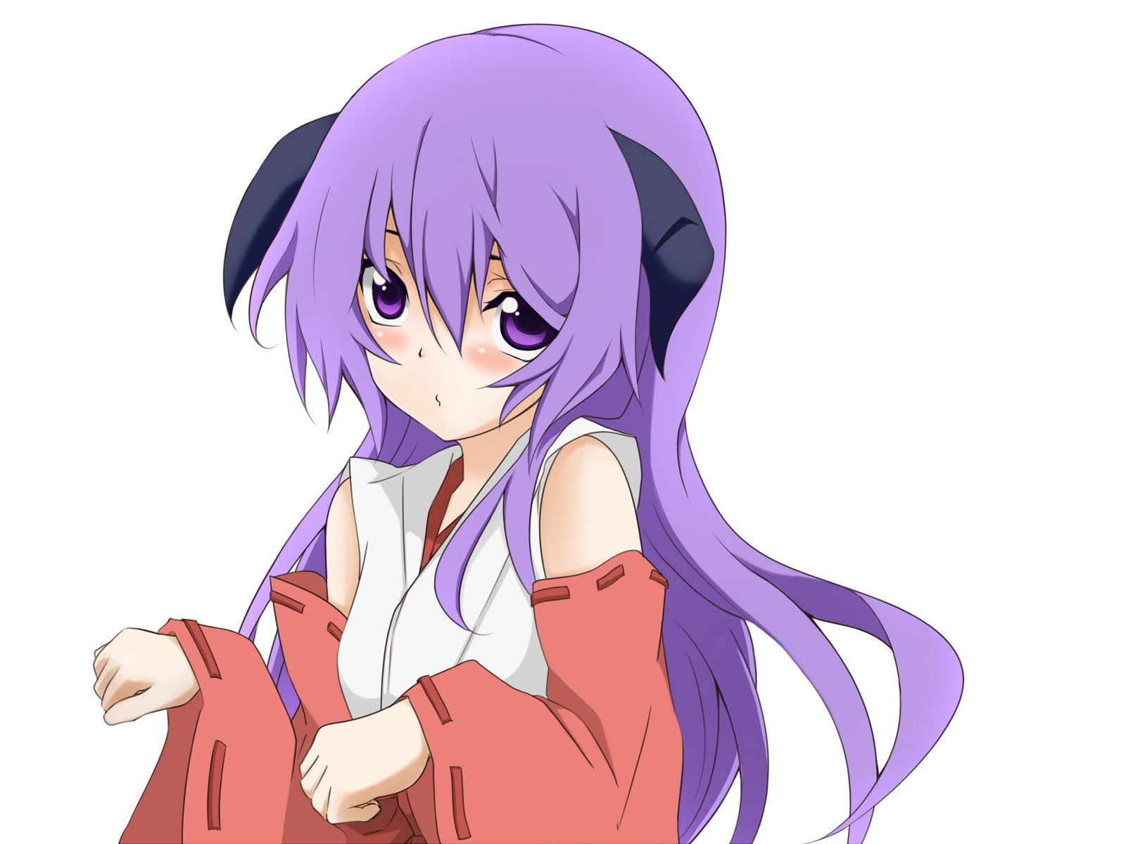 young women, clothing, indoors, females, cut out, fashion, white background, young adult, pink color, Furude Hanyuu, 720P, adult, Higurashi No Naku Koro Ni, HD Wallpaper