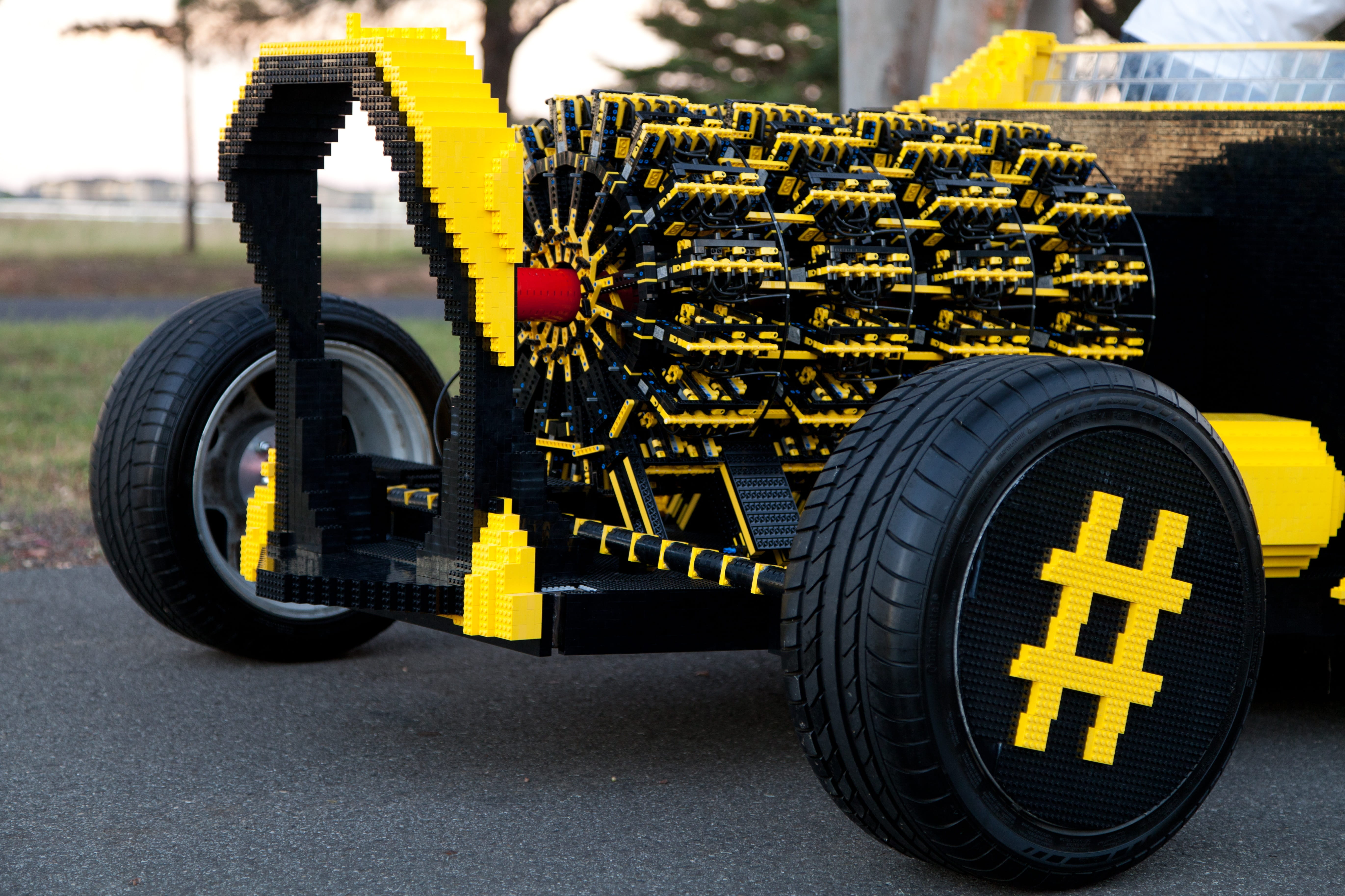 brick, street, fun, close-up, in a row, black, lego car, day, powered by air, construction, transportation, focus on foreground, black color, toy, outdoors, HD Wallpaper
