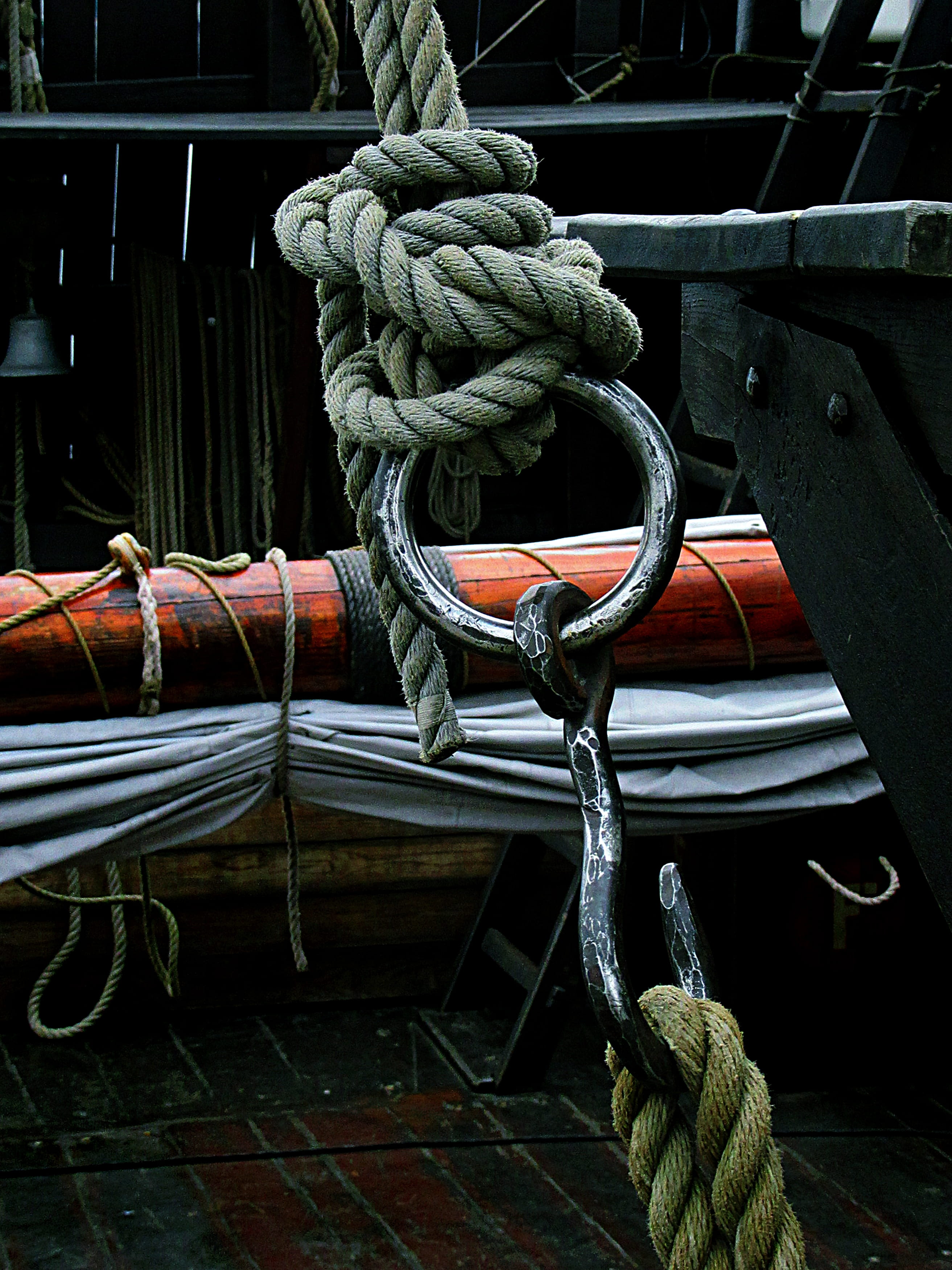 protection, metal, strength, no people, knot, military uniform, chain, tangled, port, still life, accessories, life buoy, day, water, navy, mode of transportation, Phone HD Wallpaper