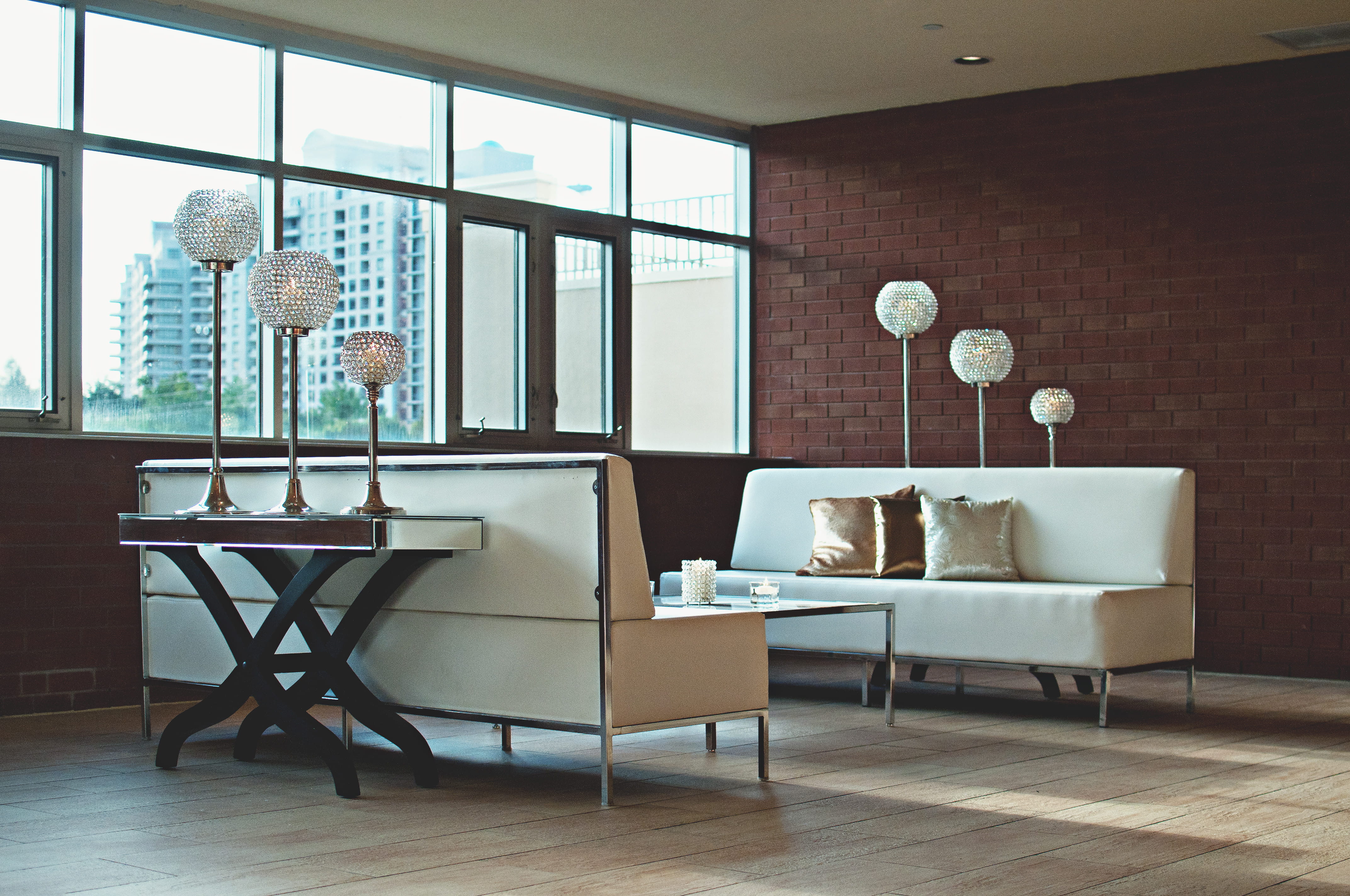 domestic room, lighting equipment, design, tabletop, built structure, hardwood floor, electric lamp, table, indoors, 4K, three dimensional, home interior, HD Wallpaper