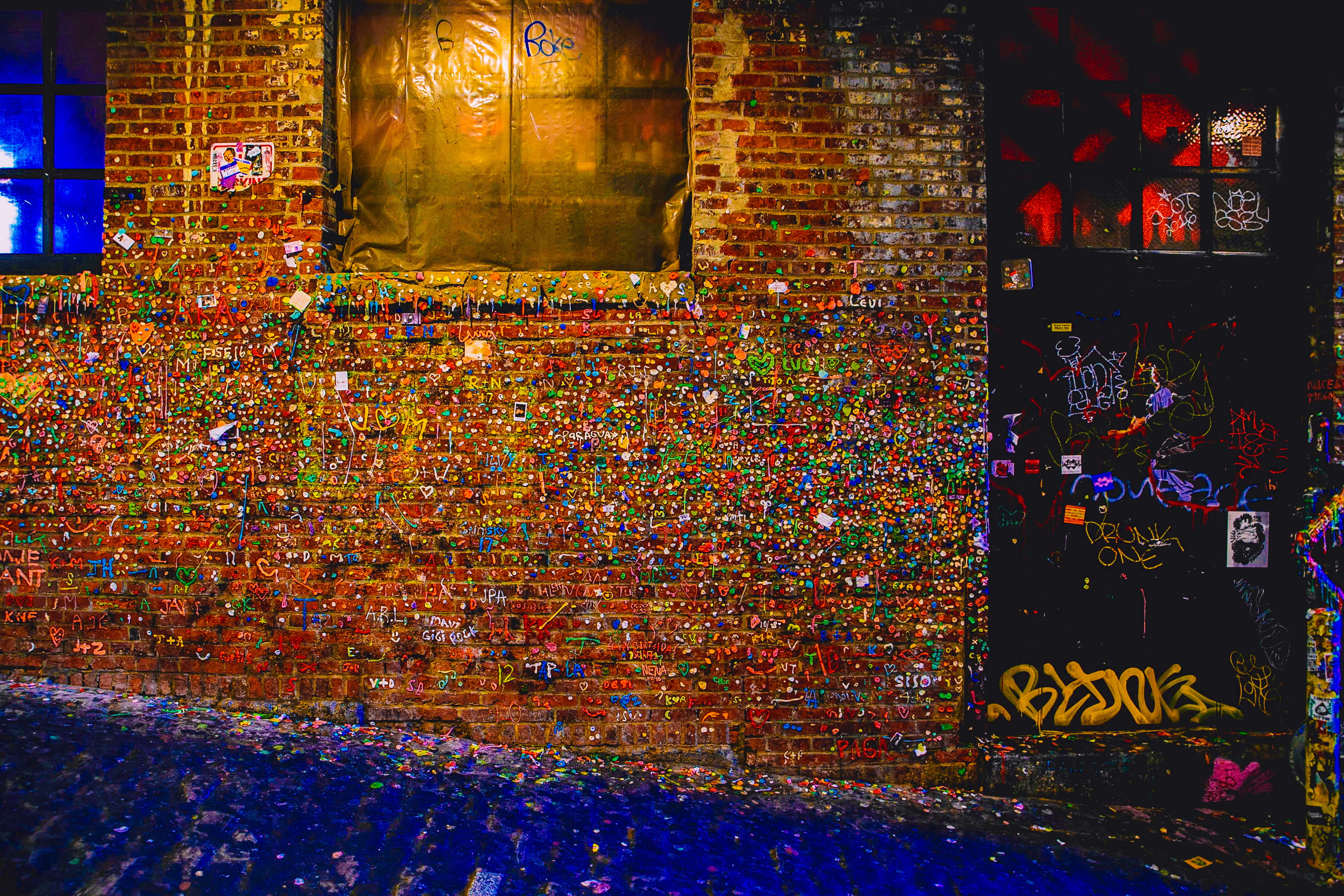 metropolis, building exterior, city, collage, illuminated, advertisement, shop, history, modern art, town, no people, communication, urban, night, paper, HD Wallpaper