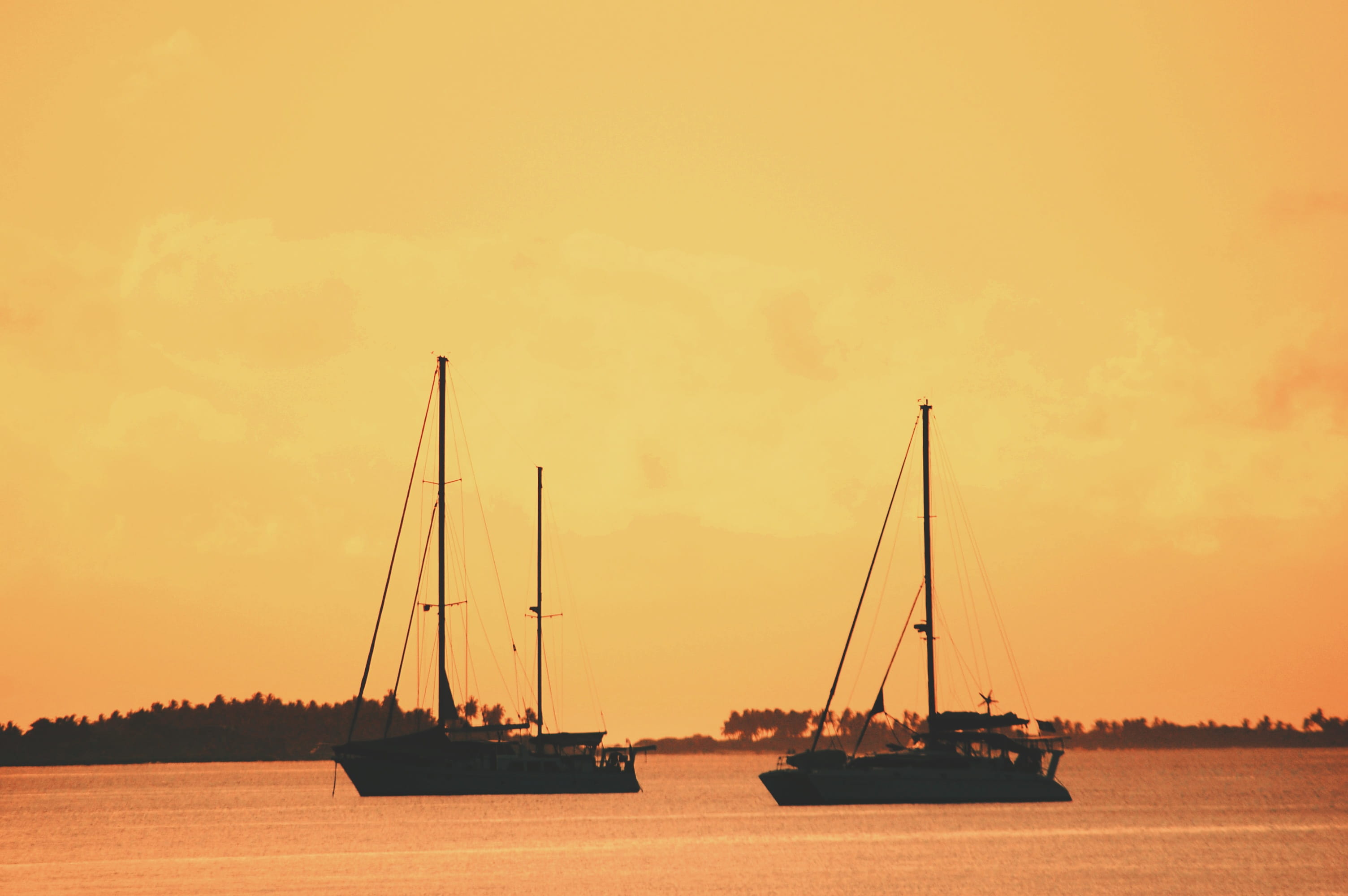 mast, transportation, luxury, sea, sky, addu city, equator village, nature, orange color, waterfront, outdoors, water, no people, pole, mode of transportation, HD Wallpaper