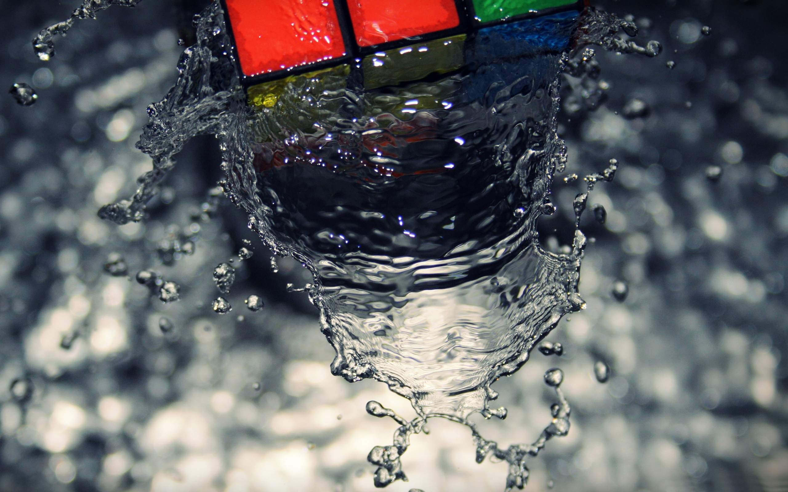 wave, running water, nature, 2K, water, wet, rubiks, drop, purity, x, freshness, outdoors, day, close, clean, motion, household equipment, rubik,, HD Wallpaper