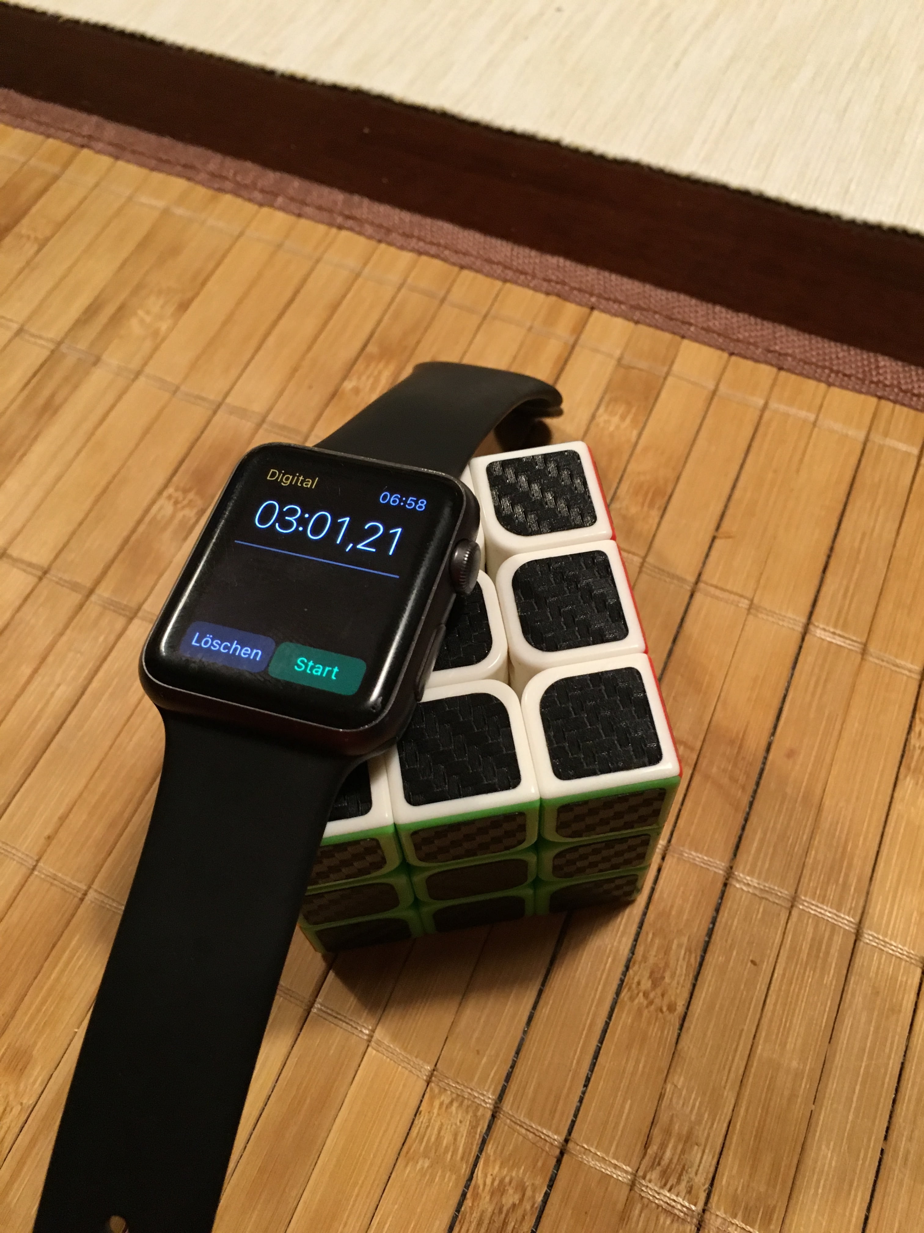 digital, magic cube, table, still life, portable information device, hardwood floor, time, western script, close-up, wood, indoors, clock, intelligent, Phone HD Wallpaper
