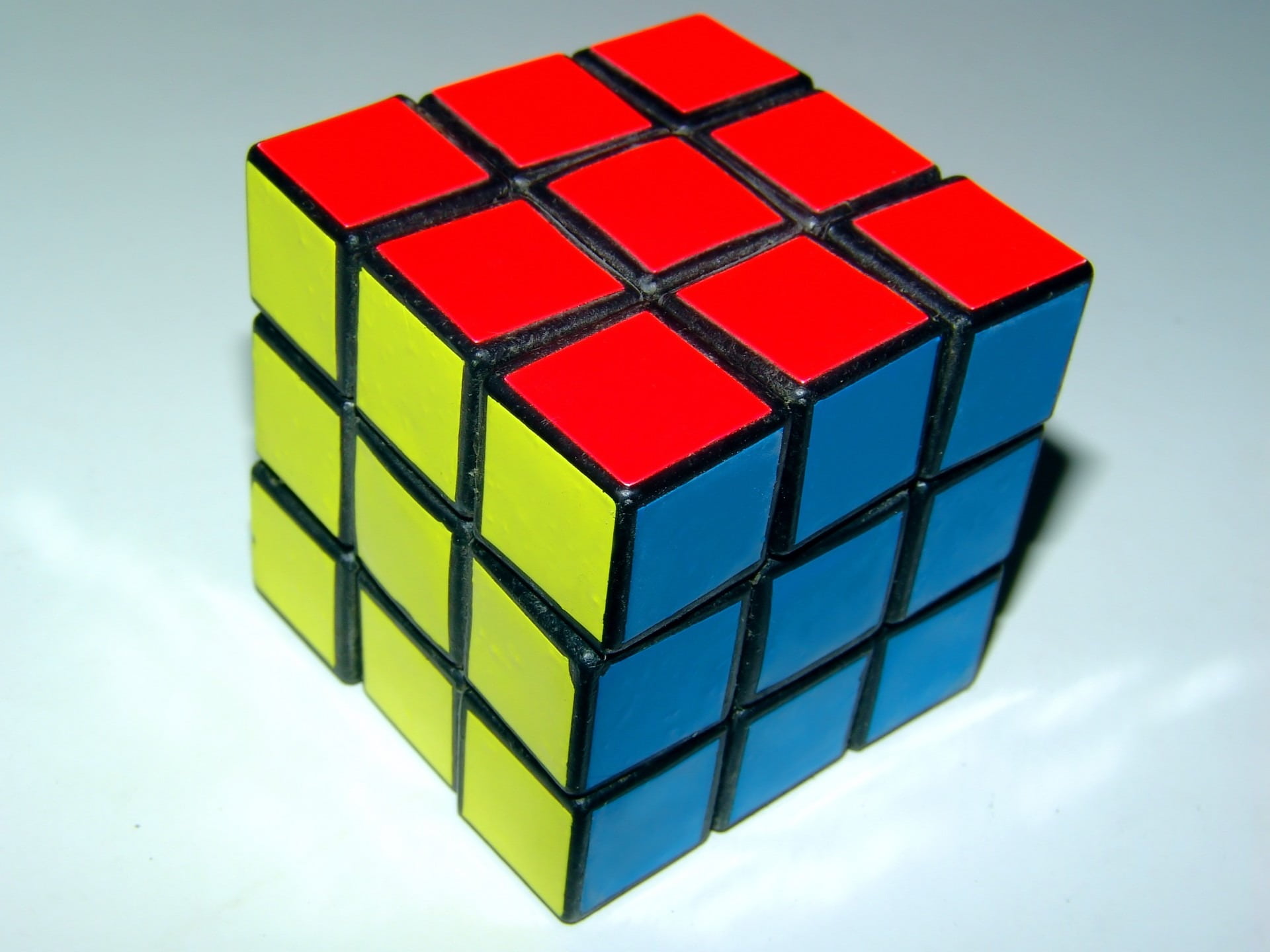 blue, pattern, block shape, puzzle, rubik cube, cube, toy block, shape, cube shape, red, geometric shape, toy, square shape, rubik, wood - material, design, HD Wallpaper