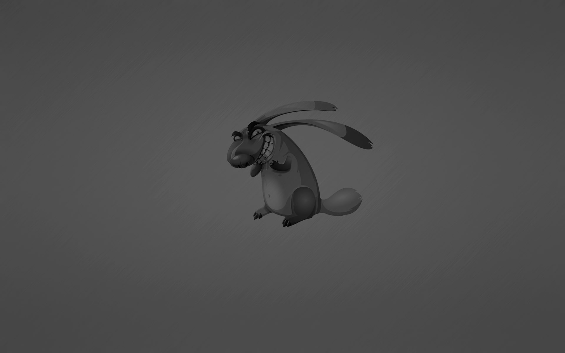minimalism, grey, joyful, soup, rabbit, tricky, hare, 1080P, HD Wallpaper