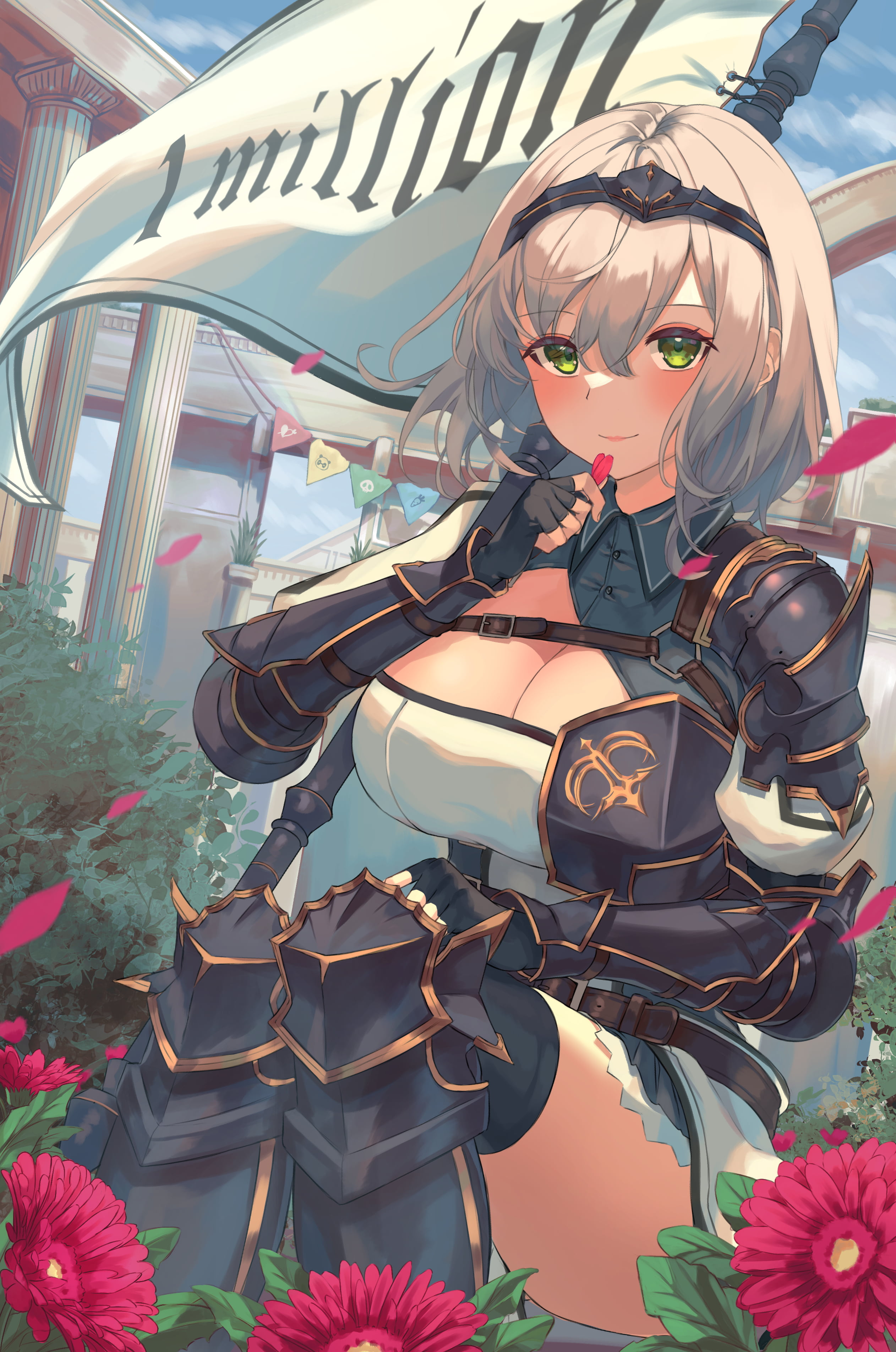 Hololive, anime girls, Shirogane Noel, 2K, anime, Phone HD Wallpaper
