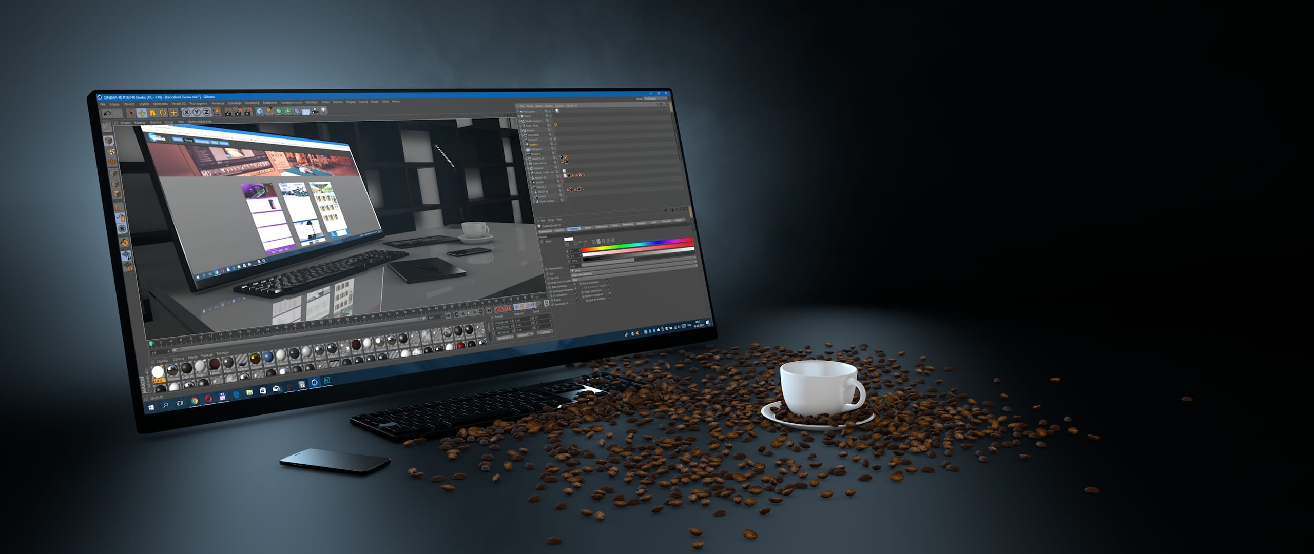 Banners, no people, black background, desk, equipment, table, connection, flat, studio shot, computer equipment, screen, electrical Equipment, page, monitor, HD Wallpaper