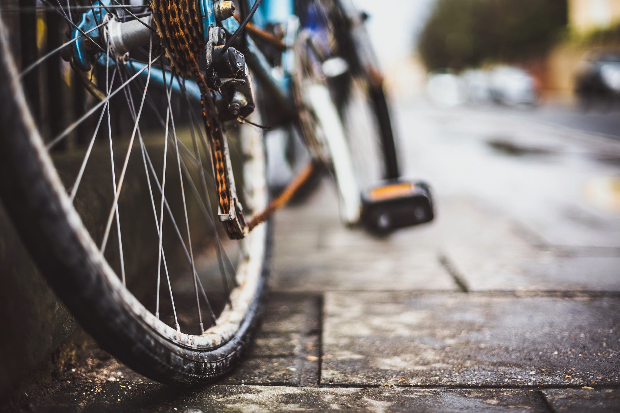 rust, 1080P, street, vehicle, pavements, bicycle, macro, HD Wallpaper