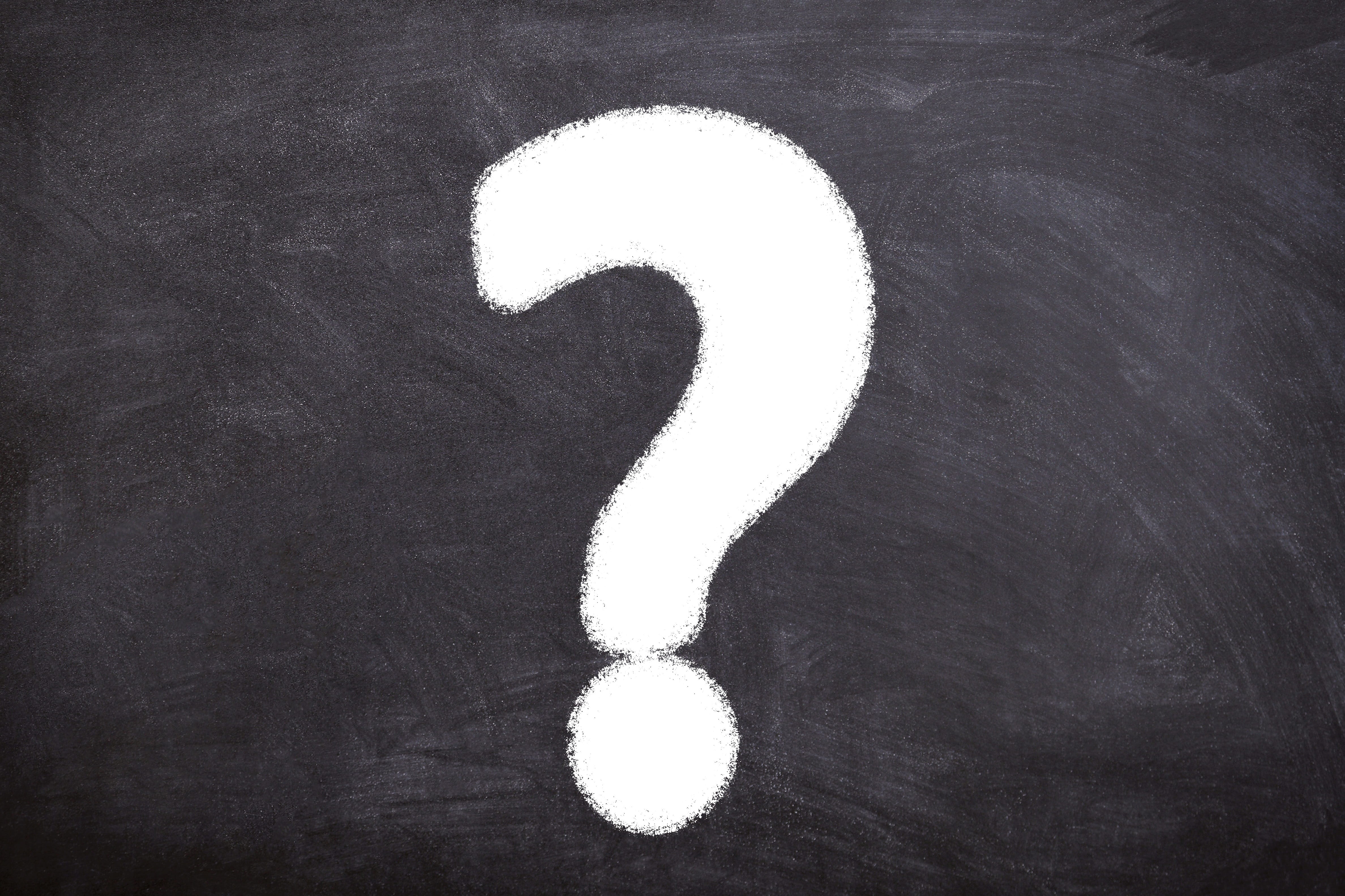 symbol, day, idea, question, solution, blackboard, thinking, sign, white color, indoors, high angle view, backgrounds, creativity, paint, help, black color, HD Wallpaper