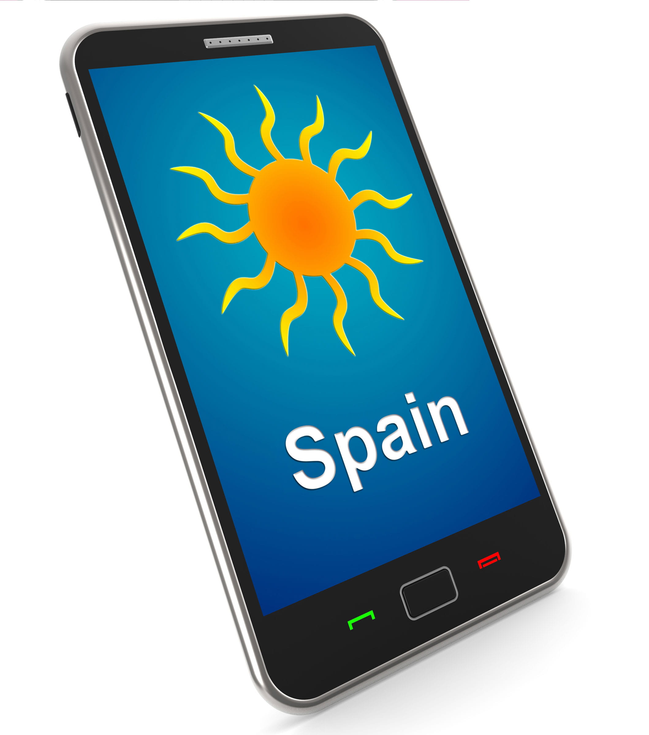 mobile phone, global communications, sunshine, symbol, sunny weather, leave, searching, communication, computer network, white background, blue, web, sunny, Phone HD Wallpaper
