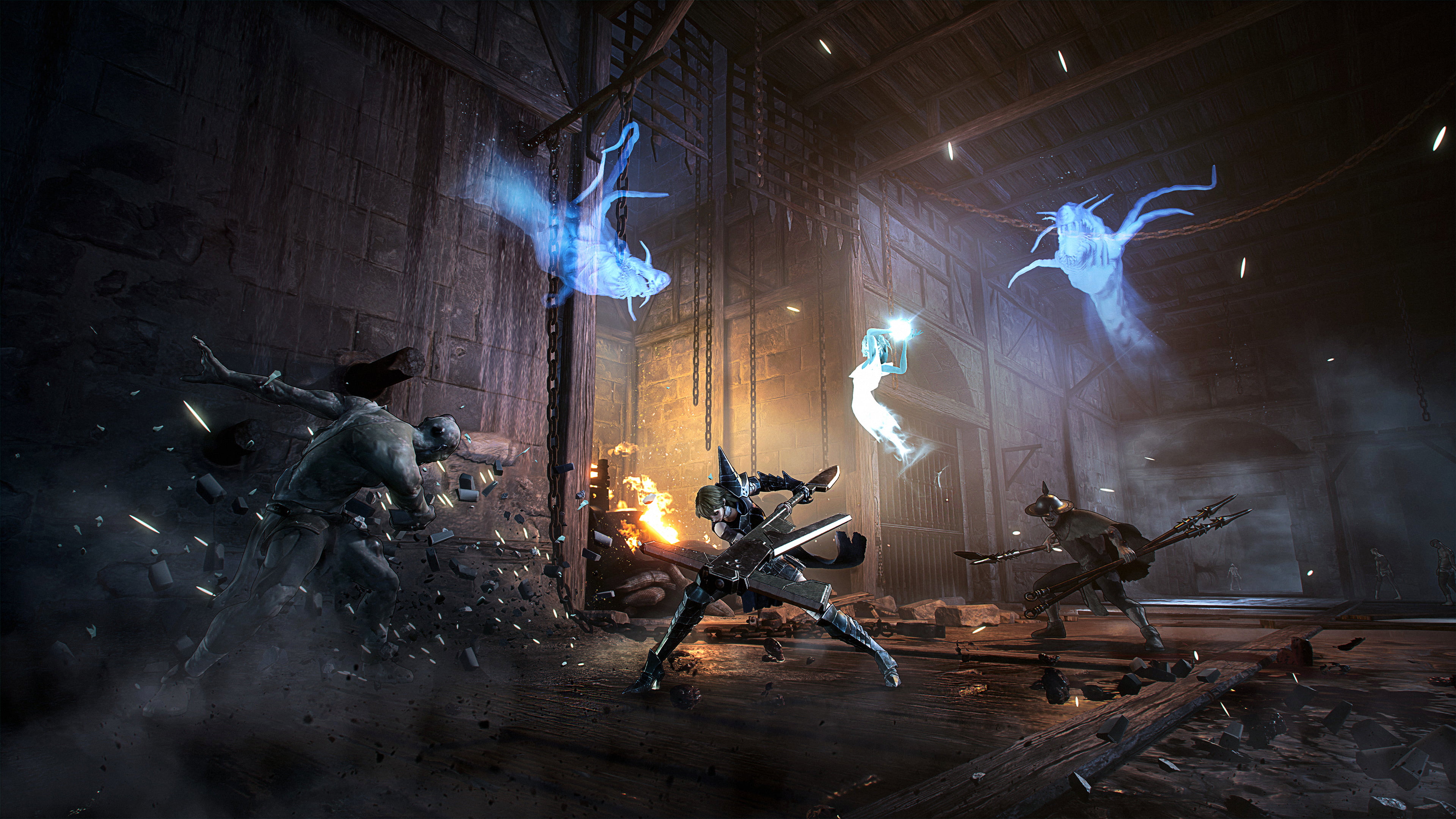 Forge Reply, 4K, 4K, Soulstice, ghosts, Modus Games, women, HD Wallpaper