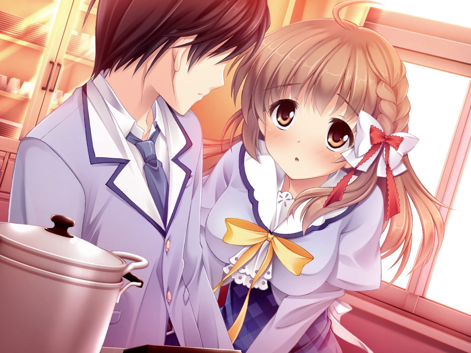 art and craft, indoors, Asahina mai, close-up, Girl, toy, real people, creativity, Kitchen, men, Blush, doll, human representation, 720P, day, Game cg, HD Wallpaper