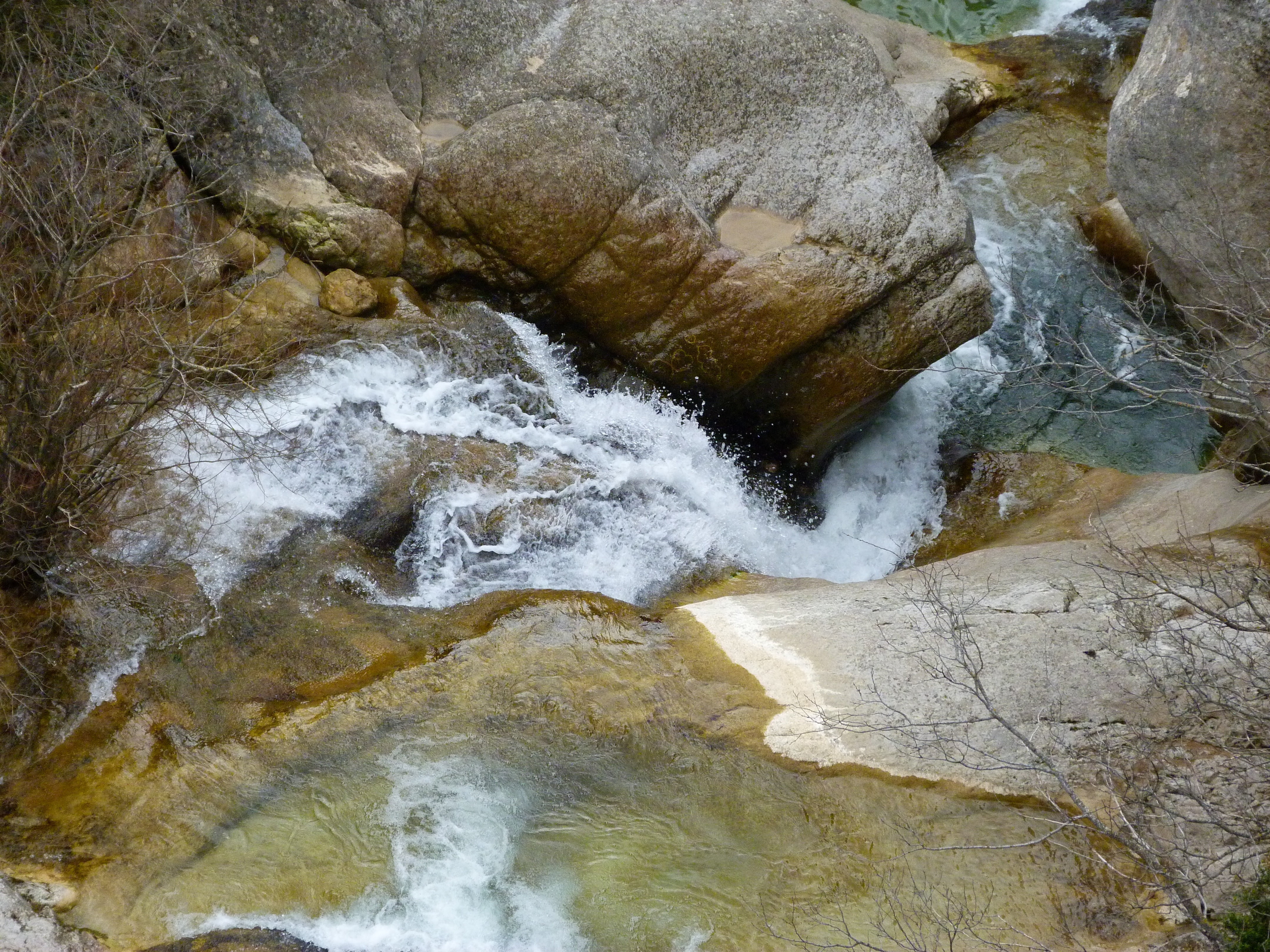 high angle view, river, outdoors, flowing, rock formation, day, chaudane clue, 4K, water, scenics - nature, cascade, land, spring, solid, non-urban scene, HD Wallpaper