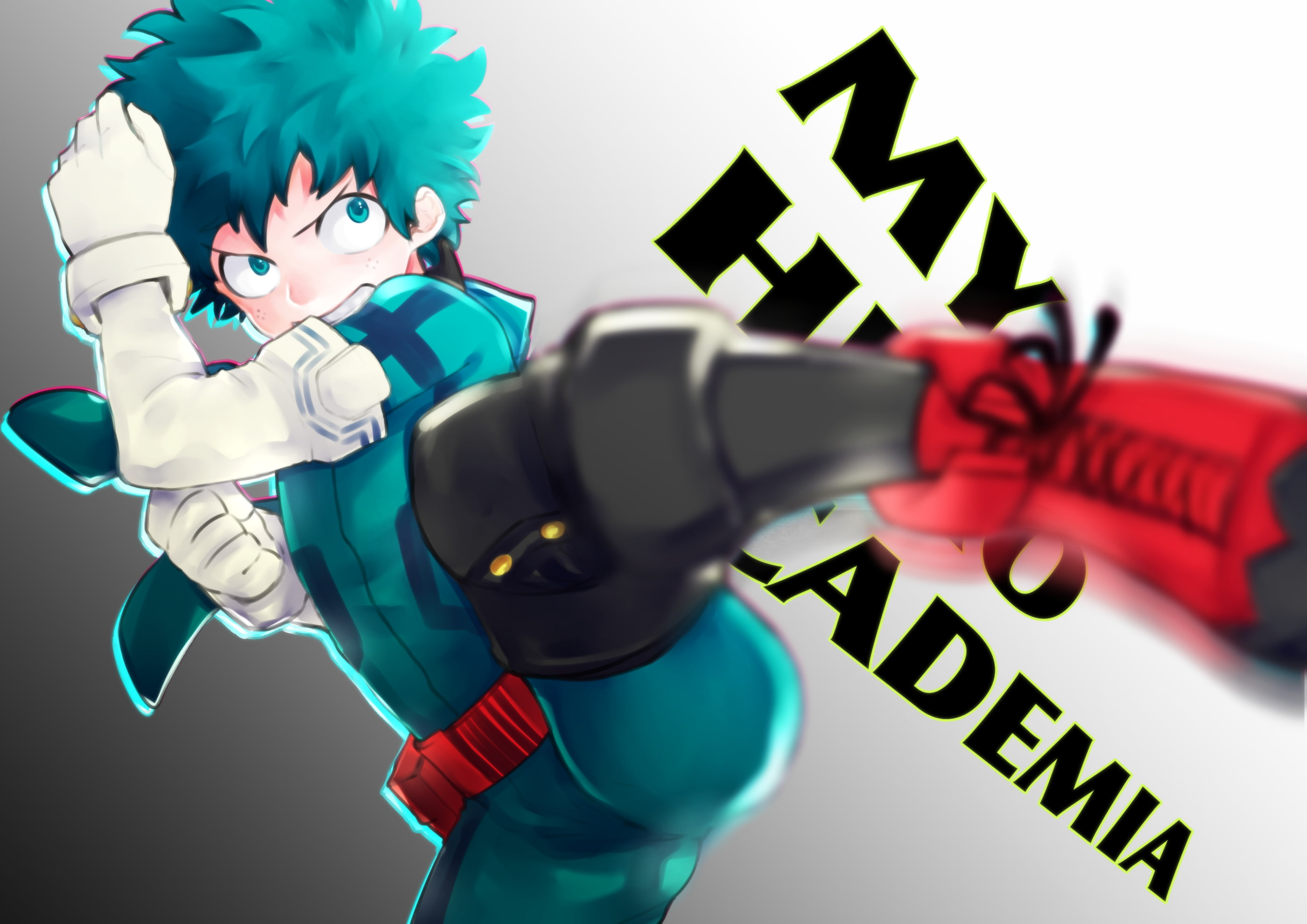 healthcare and medicine, creativity, occupation, scientific experiment, biology, izuku midoriya, studio shot, close-up, indoors, fight, bodysuit, technology, HD Wallpaper