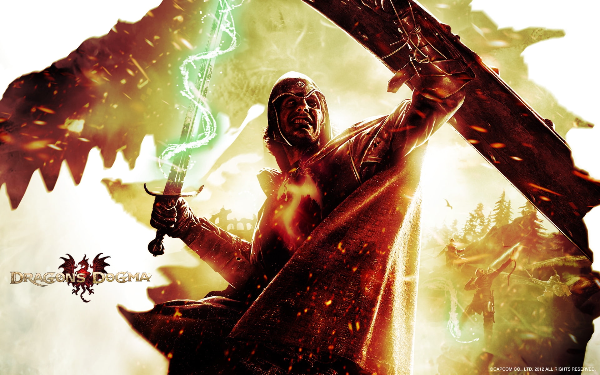 1080P, dragons, dogma, knight, mystic, HD Wallpaper