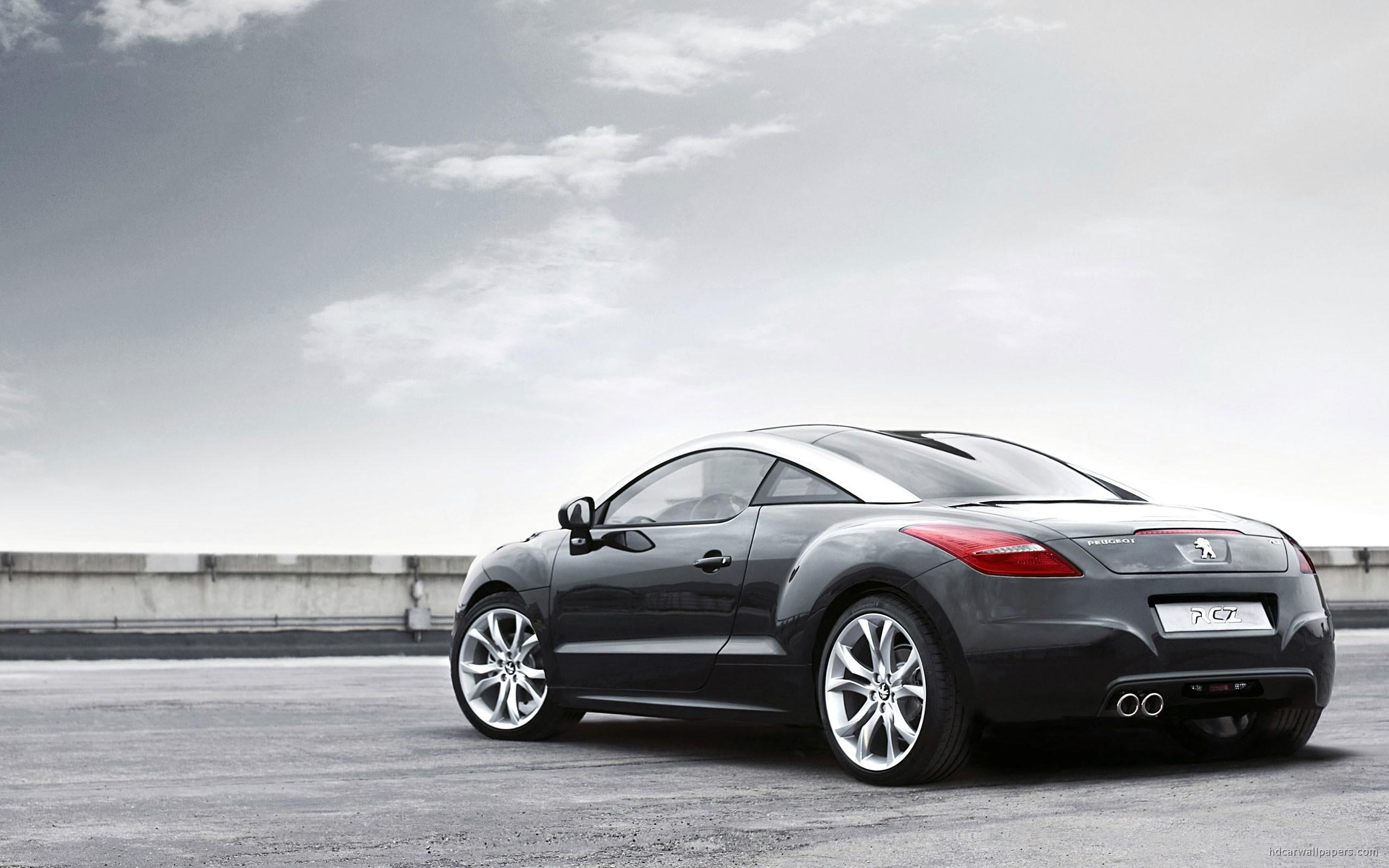 2010, rcz, black, cars, 2K, coupe, peugeot, HD Wallpaper